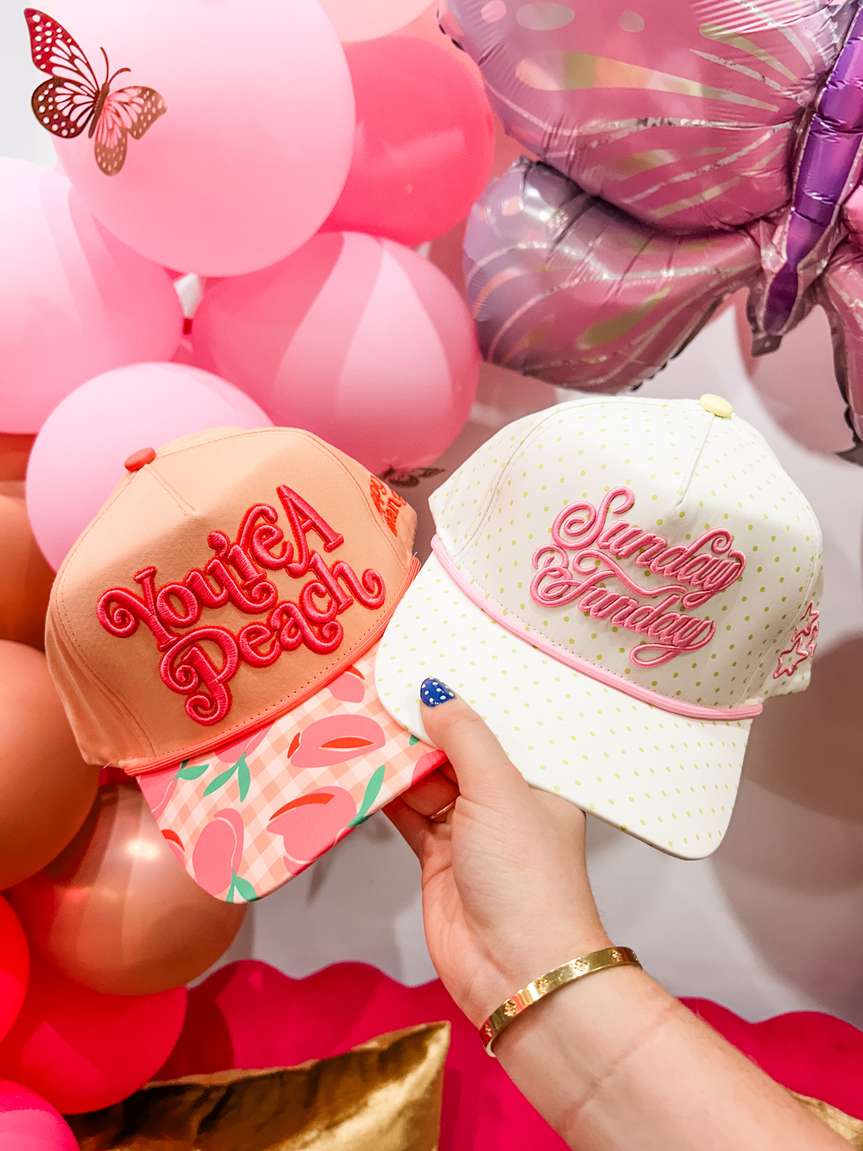 You're A Peach Embroidered Hat