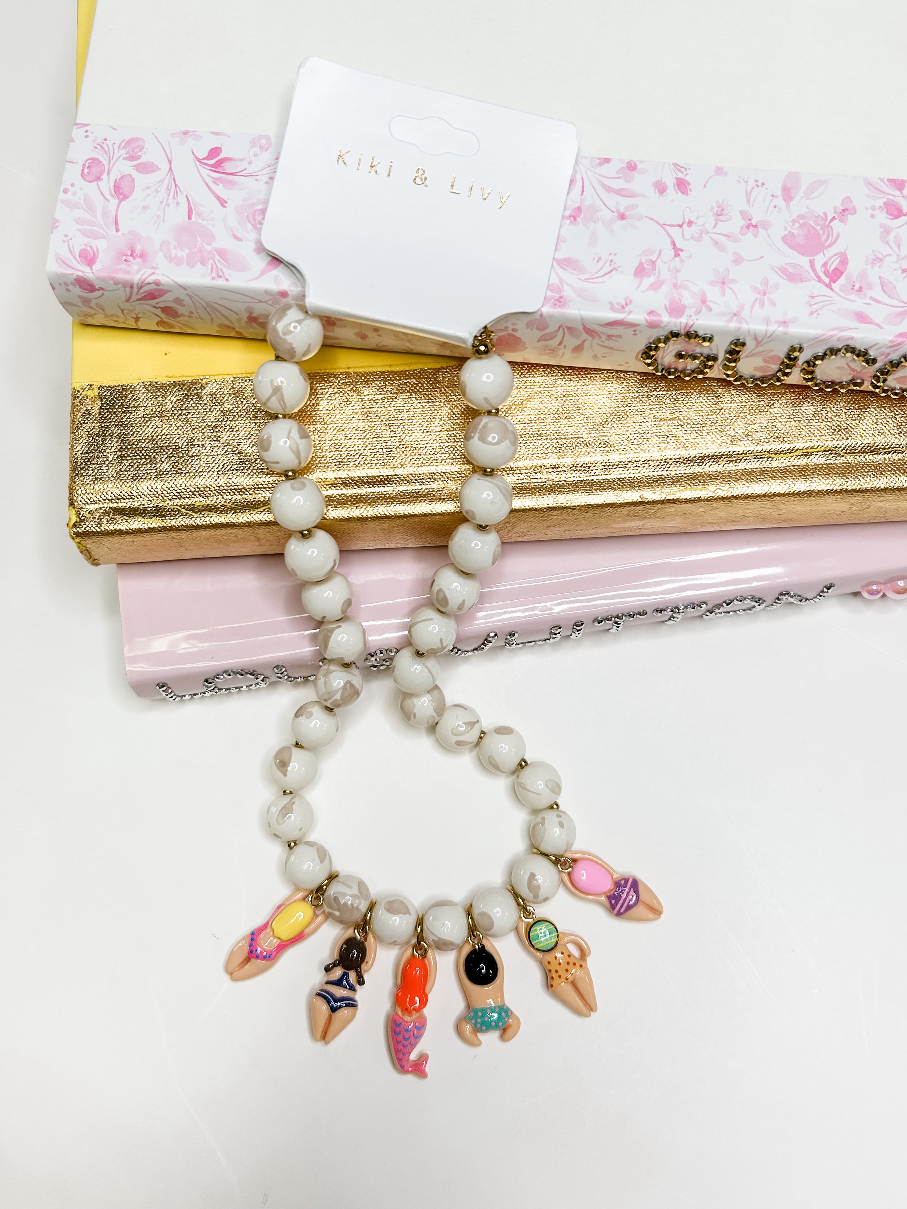 Beaded Swimmers Multi Necklace