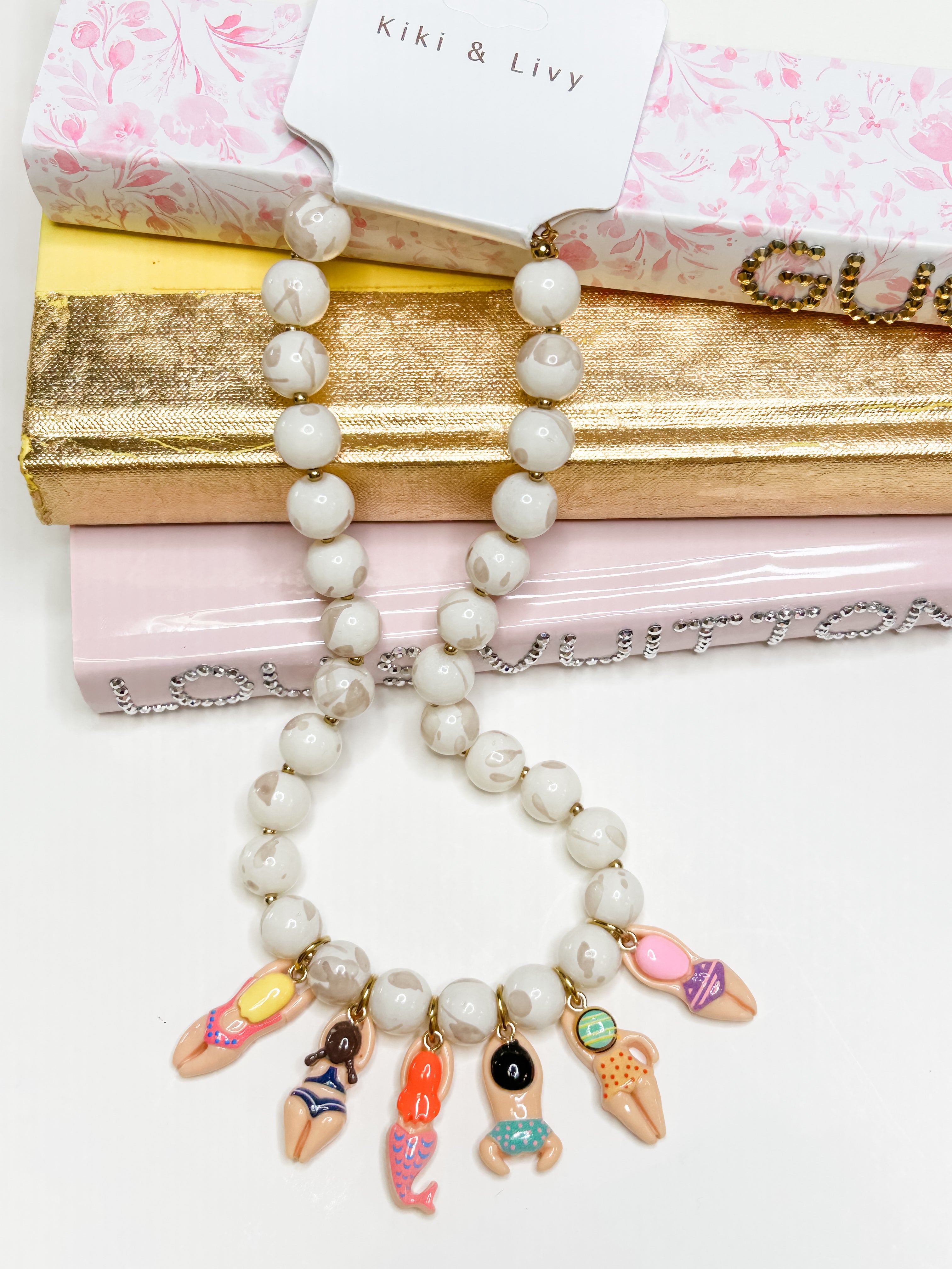 Beaded Swimmers Multi Necklace