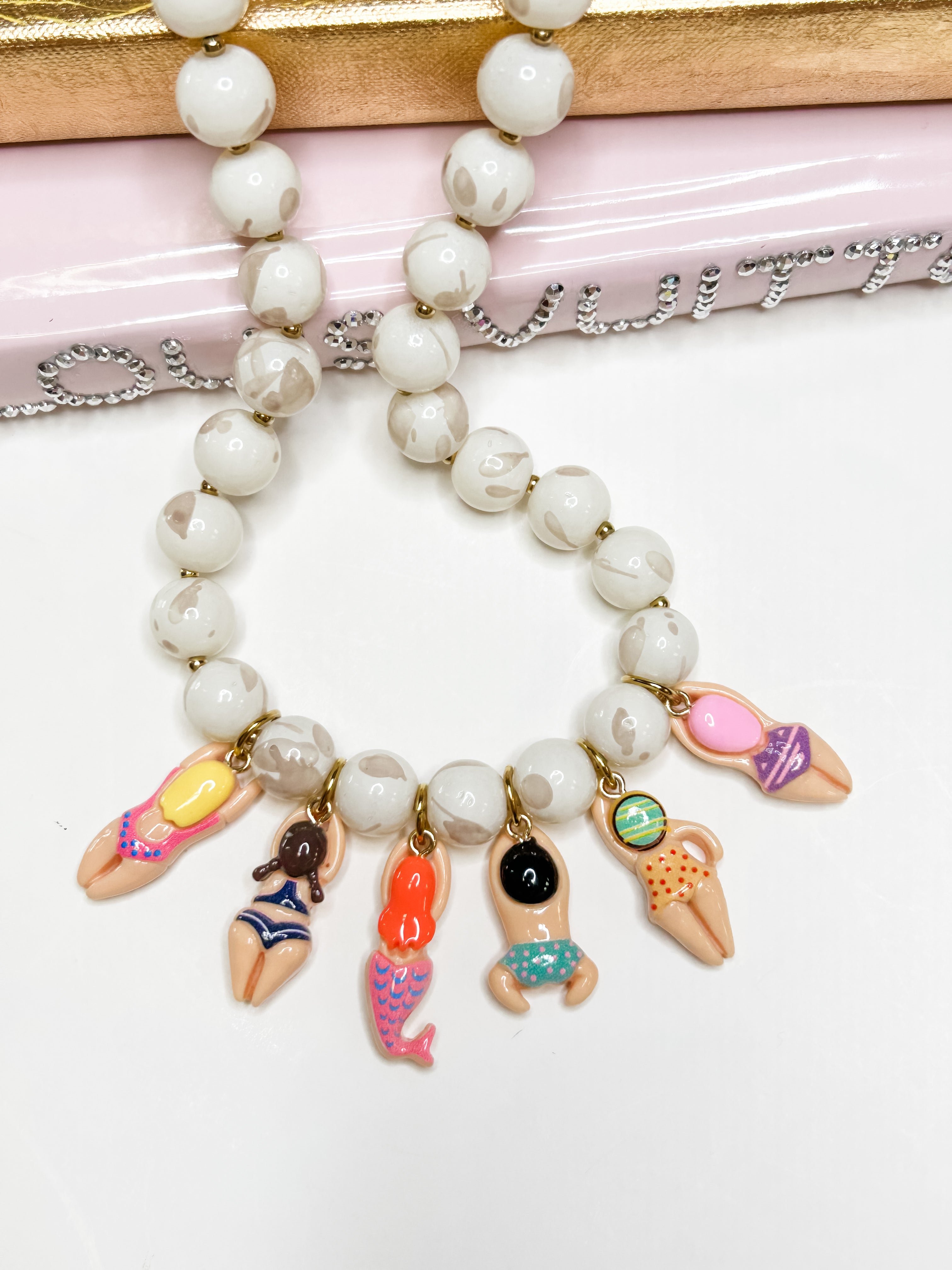 Beaded Swimmers Multi Necklace