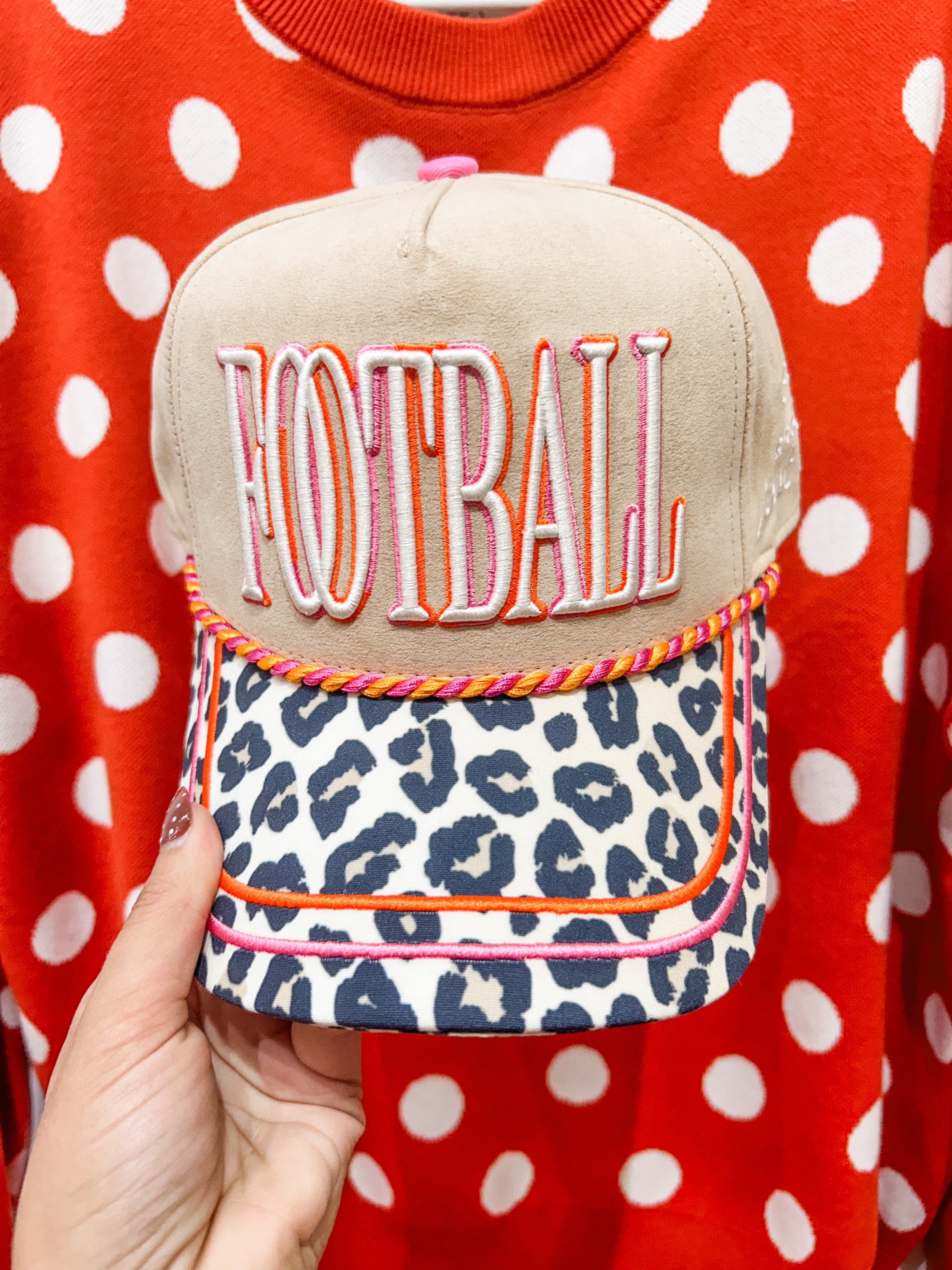 Football Fan Leopard Hat