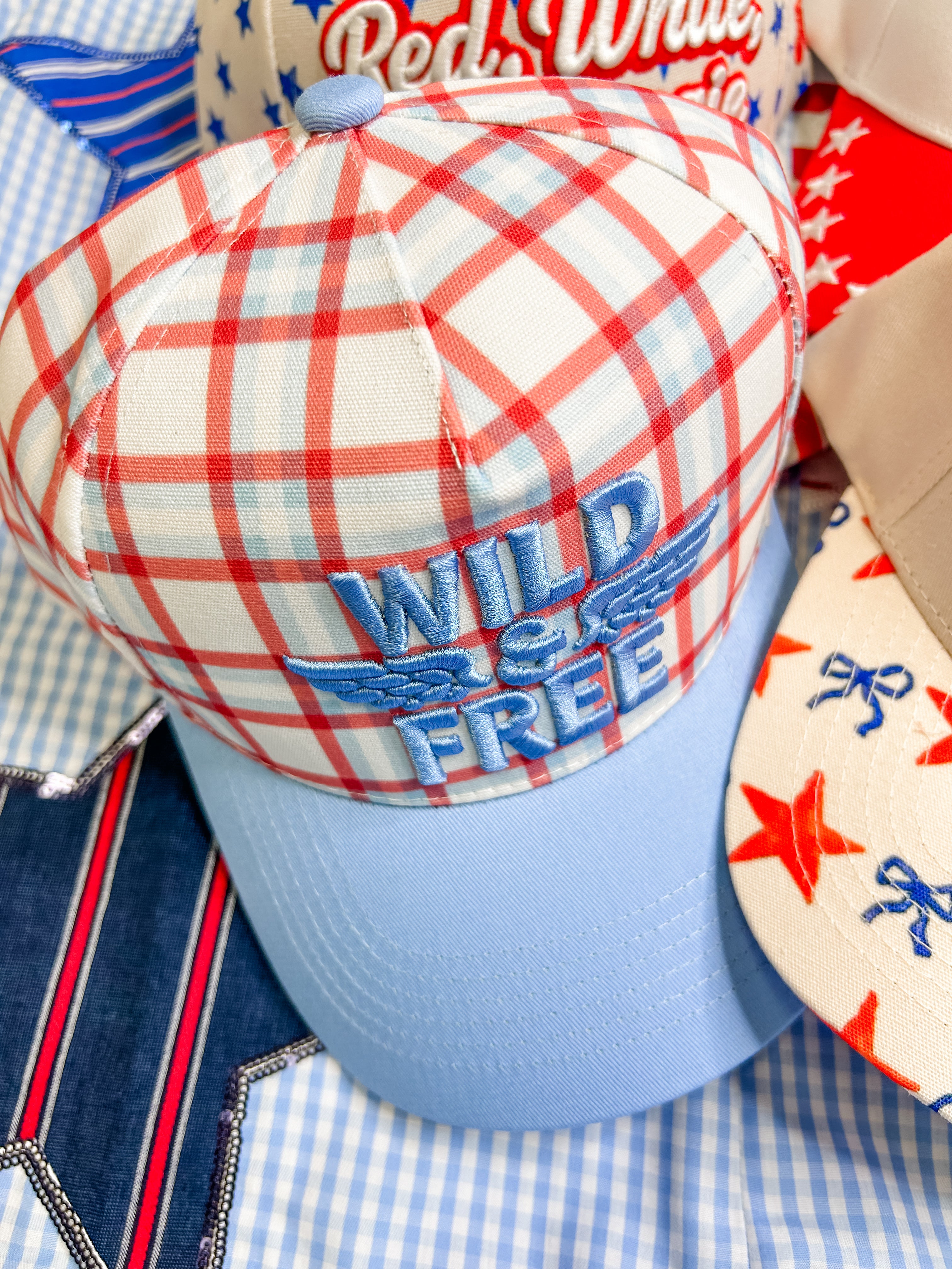 Wild And Free Embroidered Hat