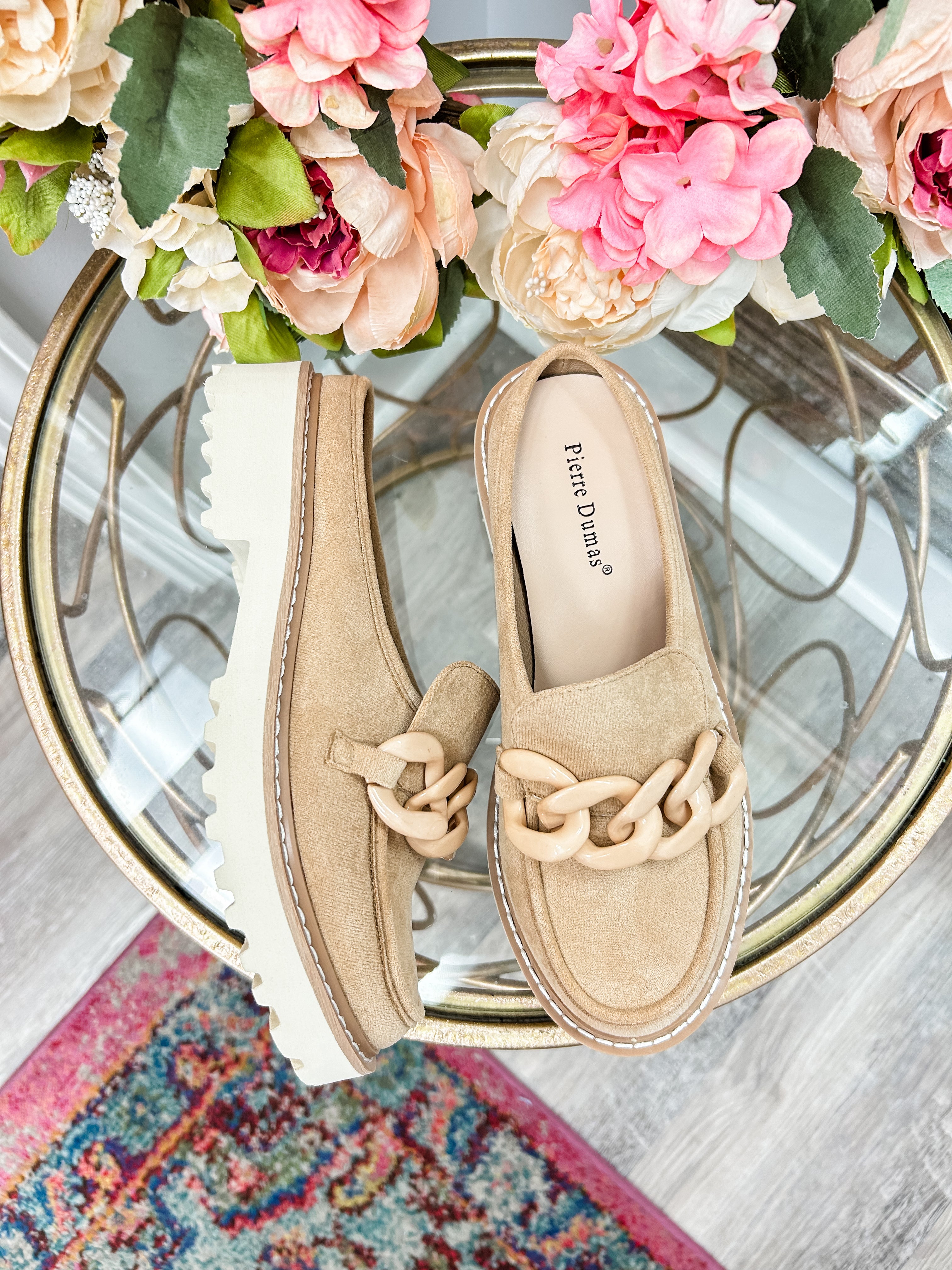 Mora Taupe Buckle Loafer