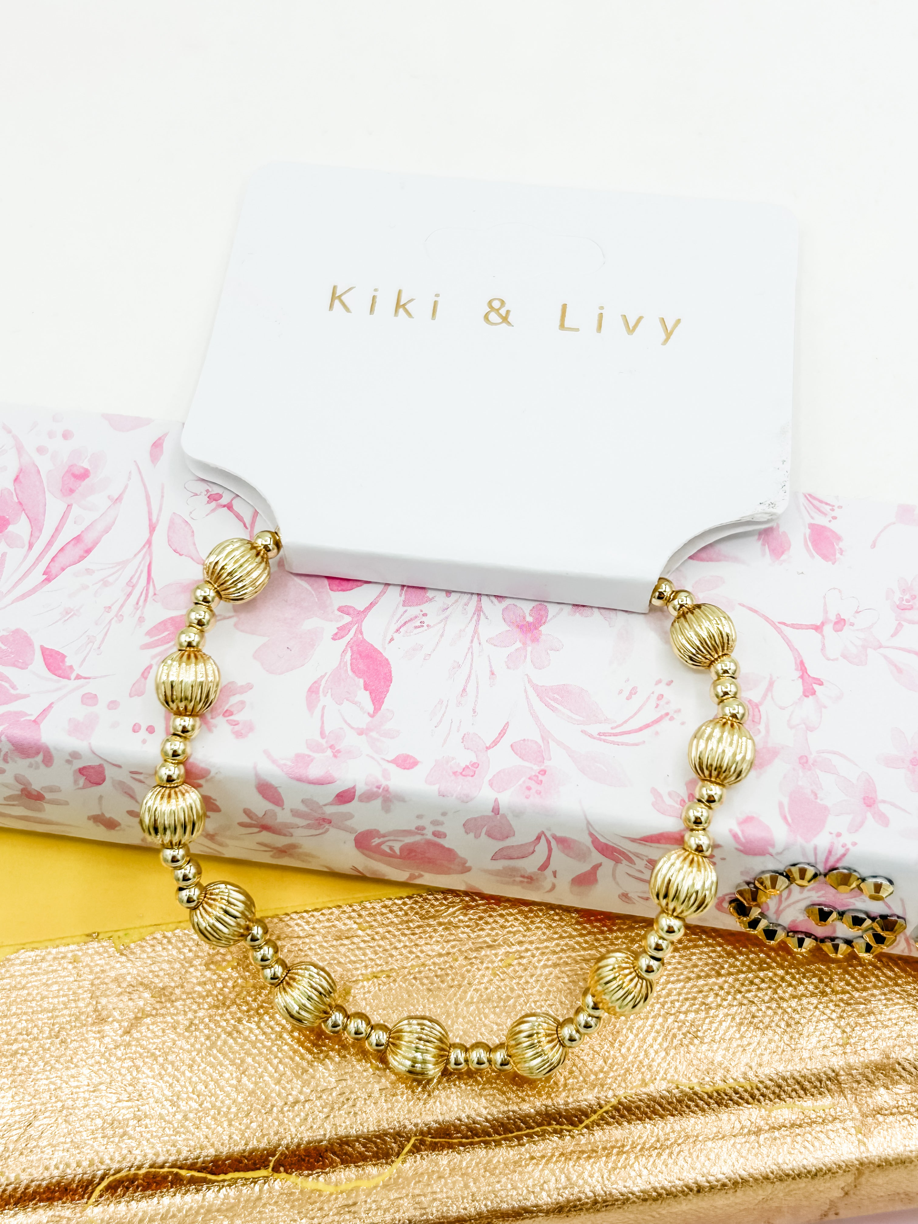 Kiki & Livy Gold Beaded Bracelets