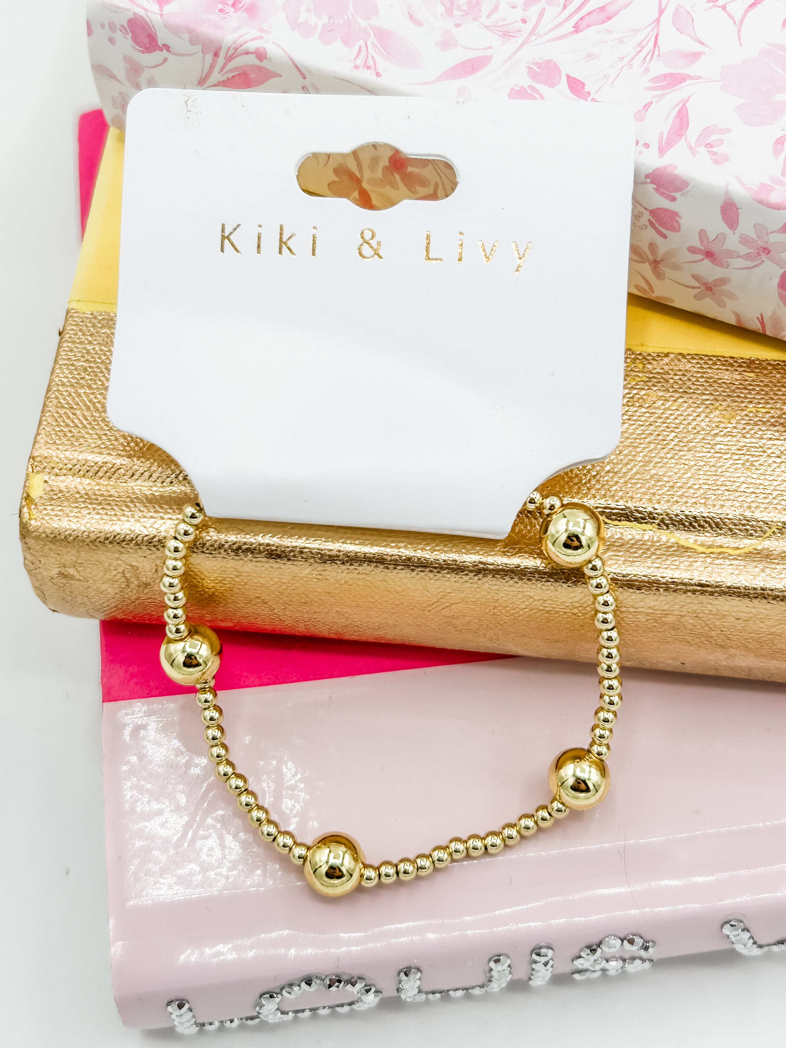 Kiki & Livy Gold Beaded Bracelets