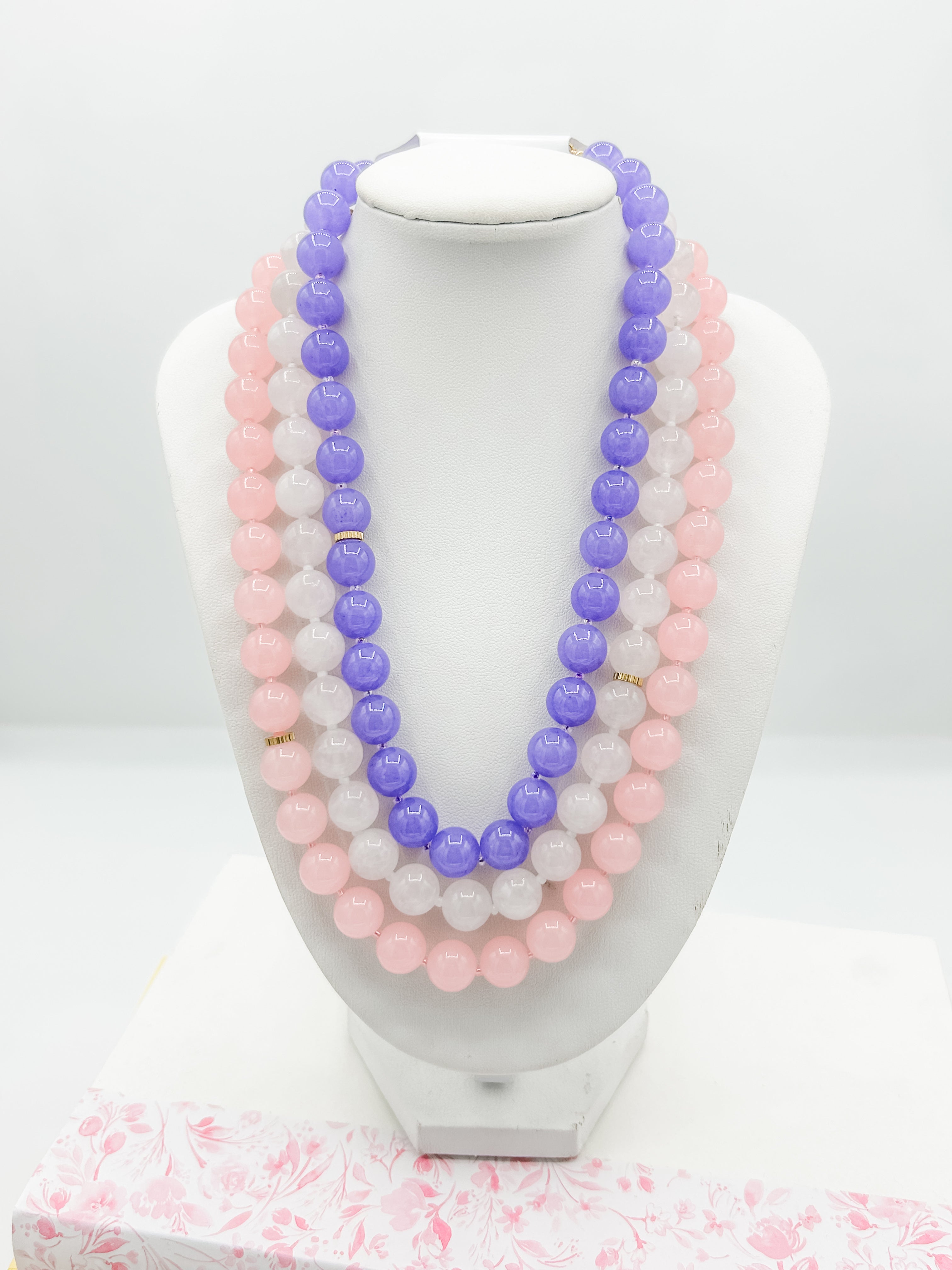 Monochromatic Chunky Bead Color Choker