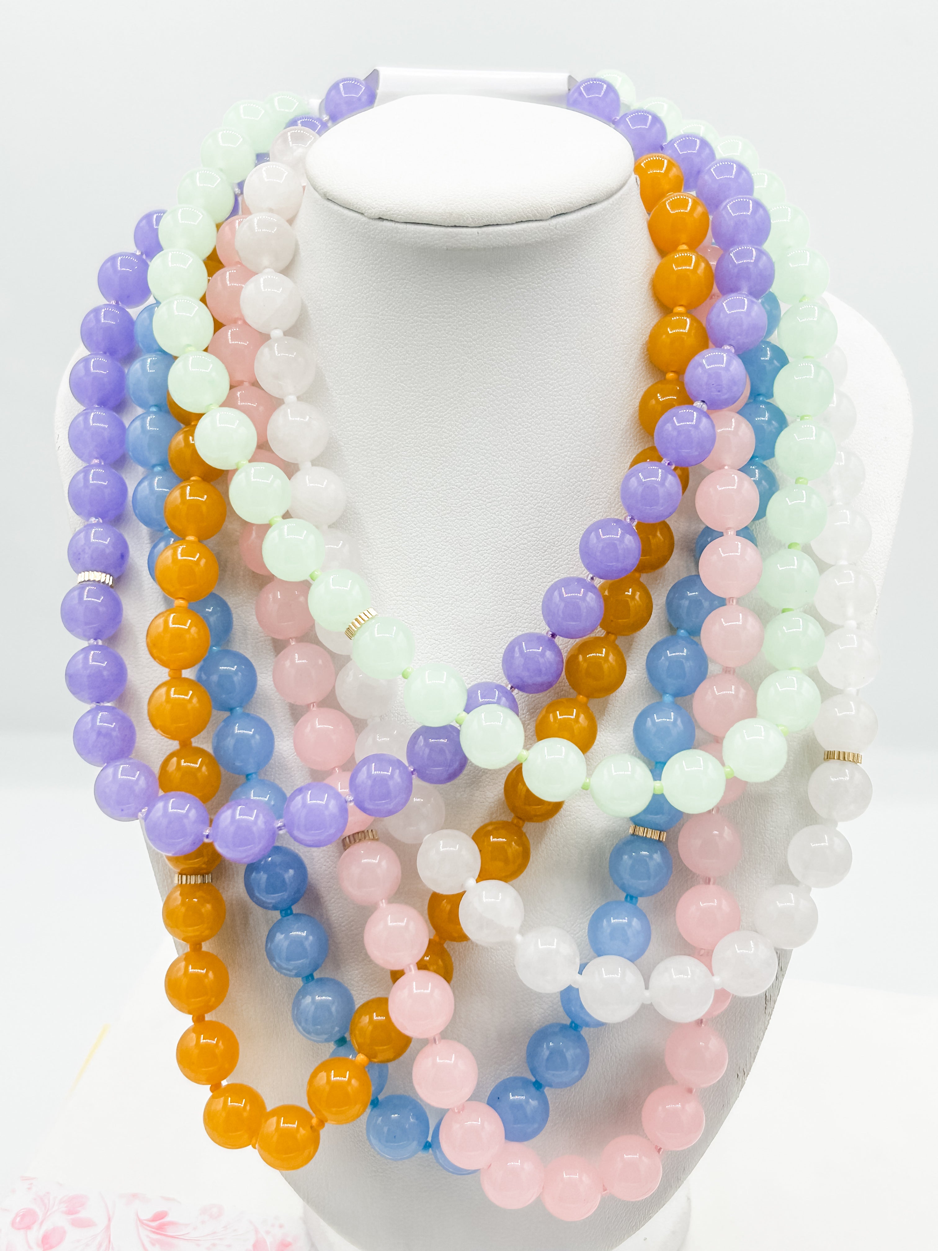 Monochromatic Chunky Bead Color Choker
