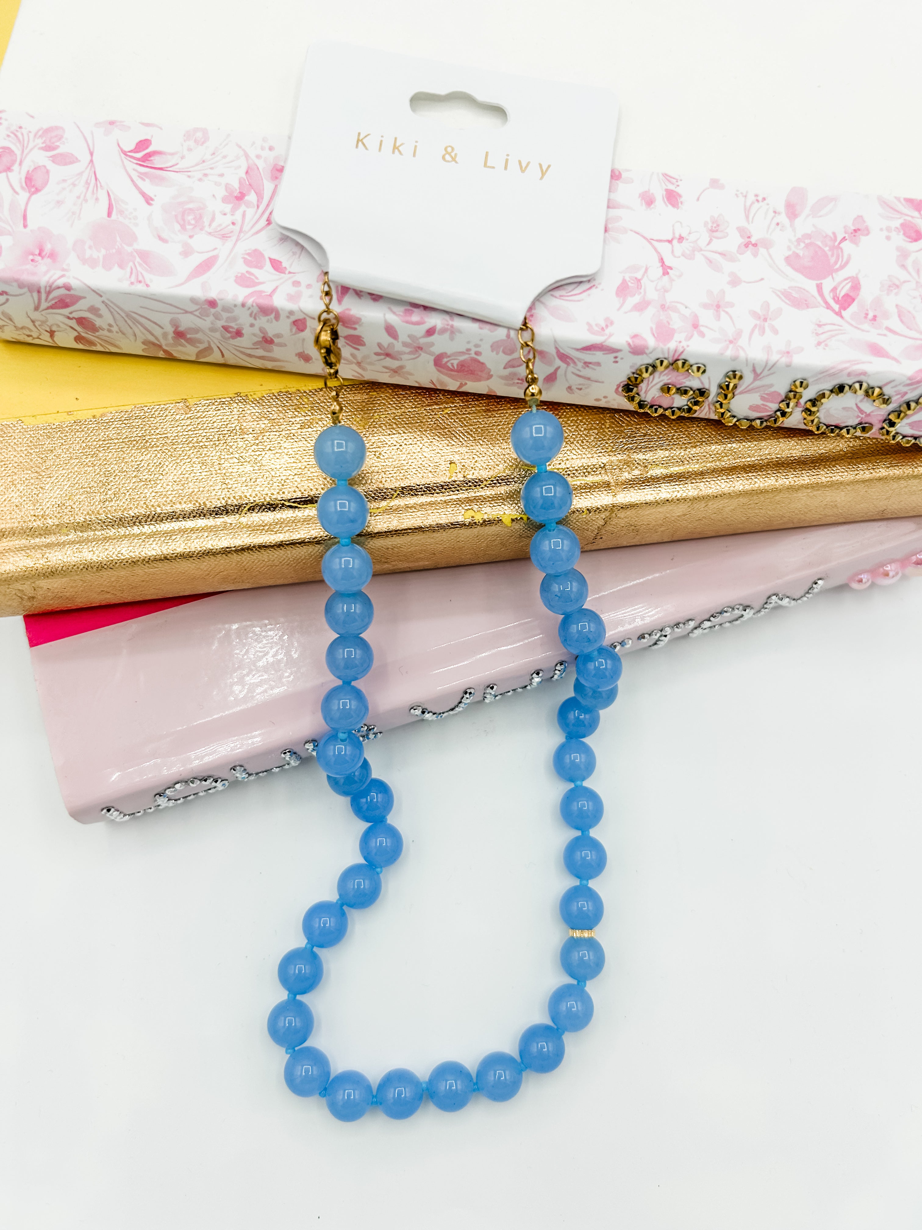 Monochromatic Chunky Bead Color Choker