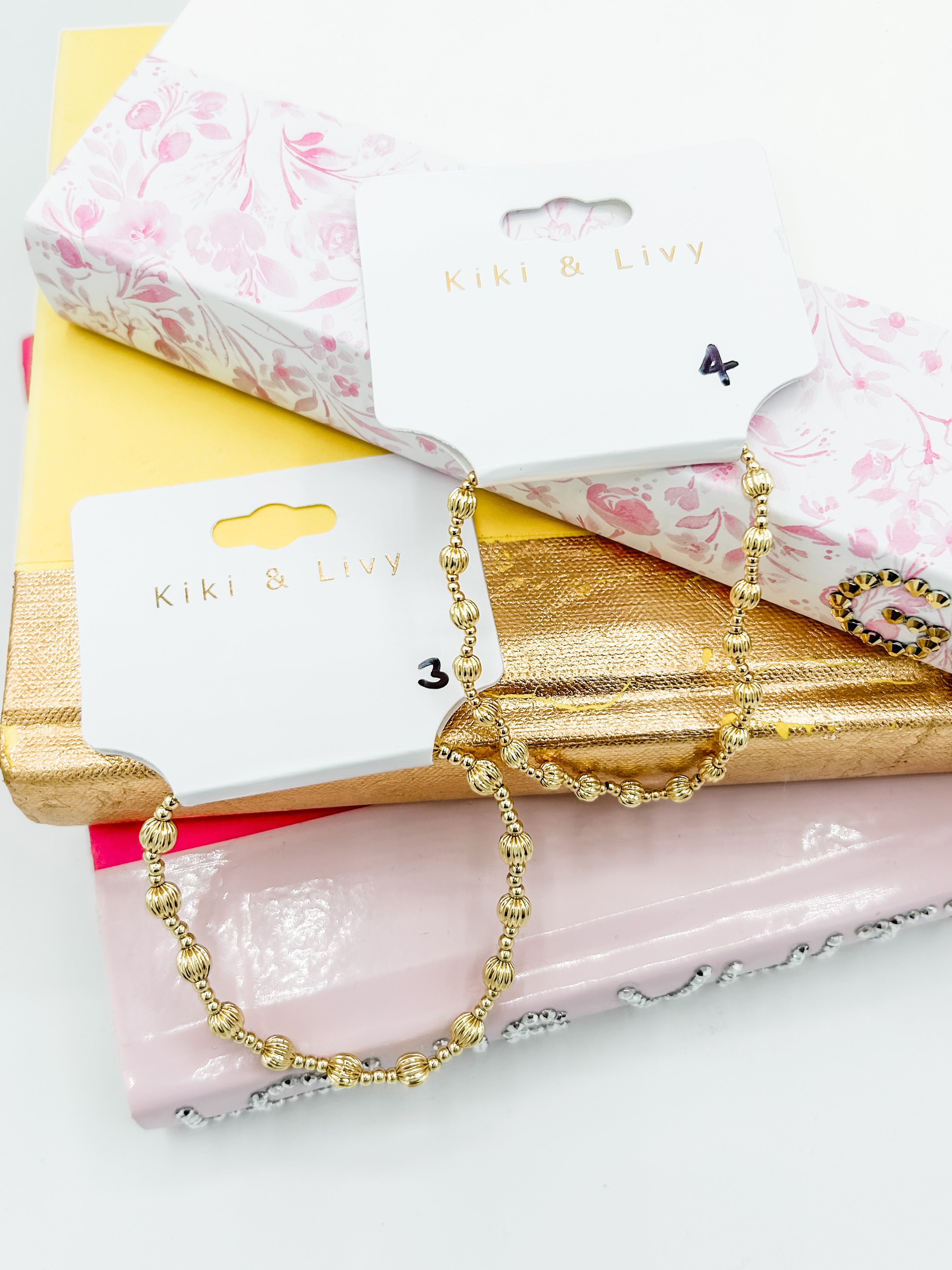 Kiki & Livy Gold Beaded Bracelets