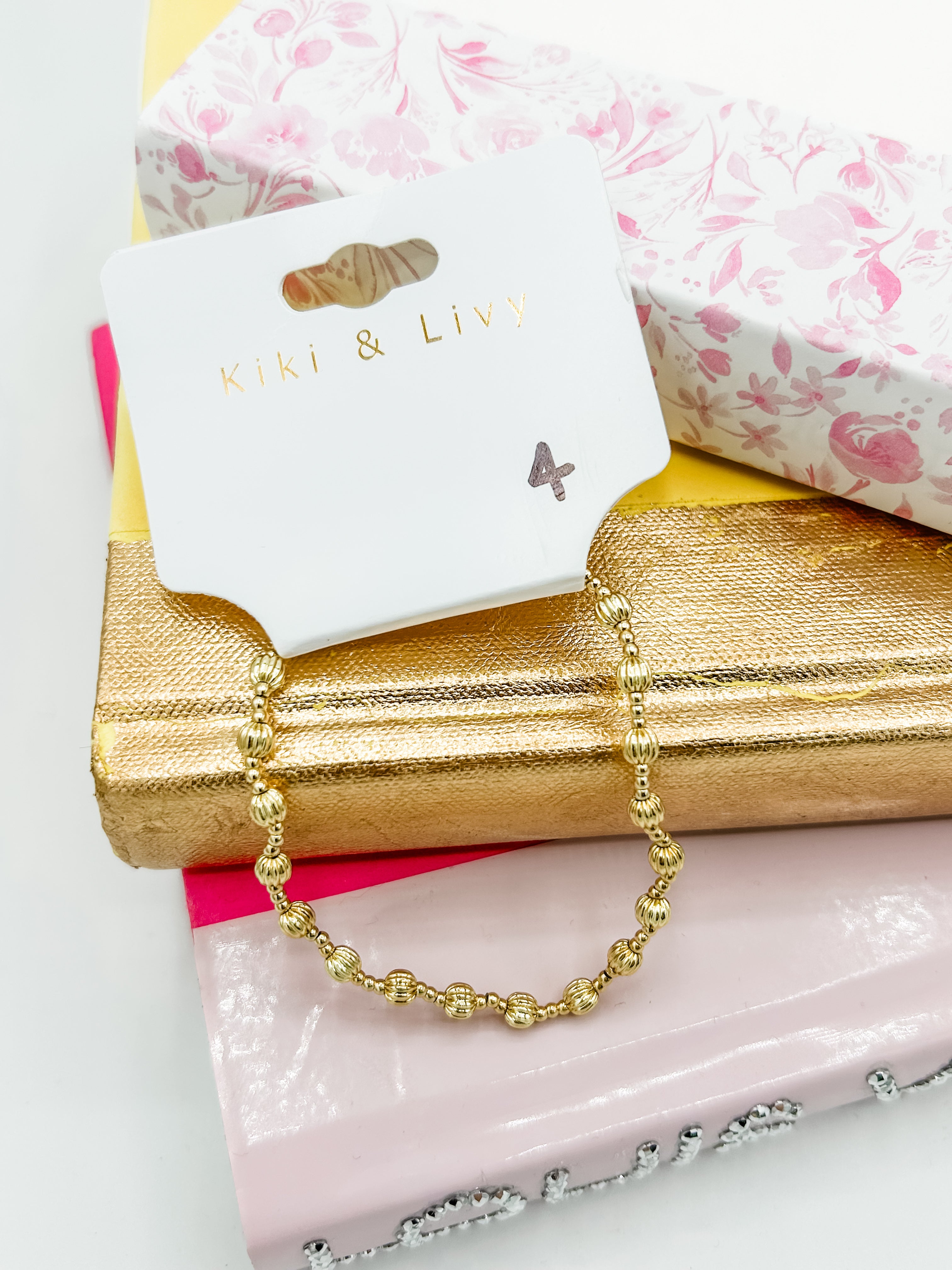 Kiki & Livy Gold Beaded Bracelets