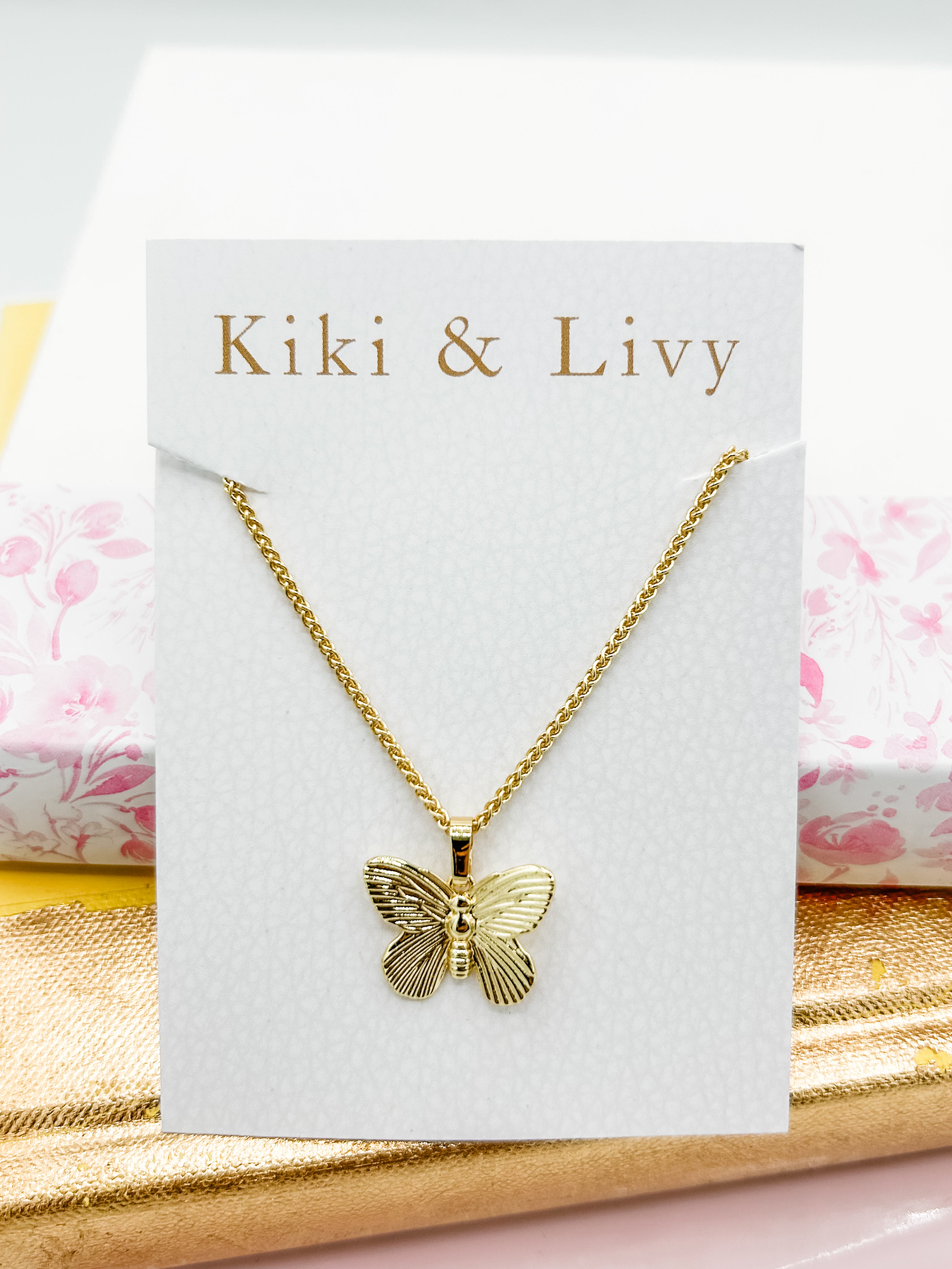 Gold Butterfly Necklace