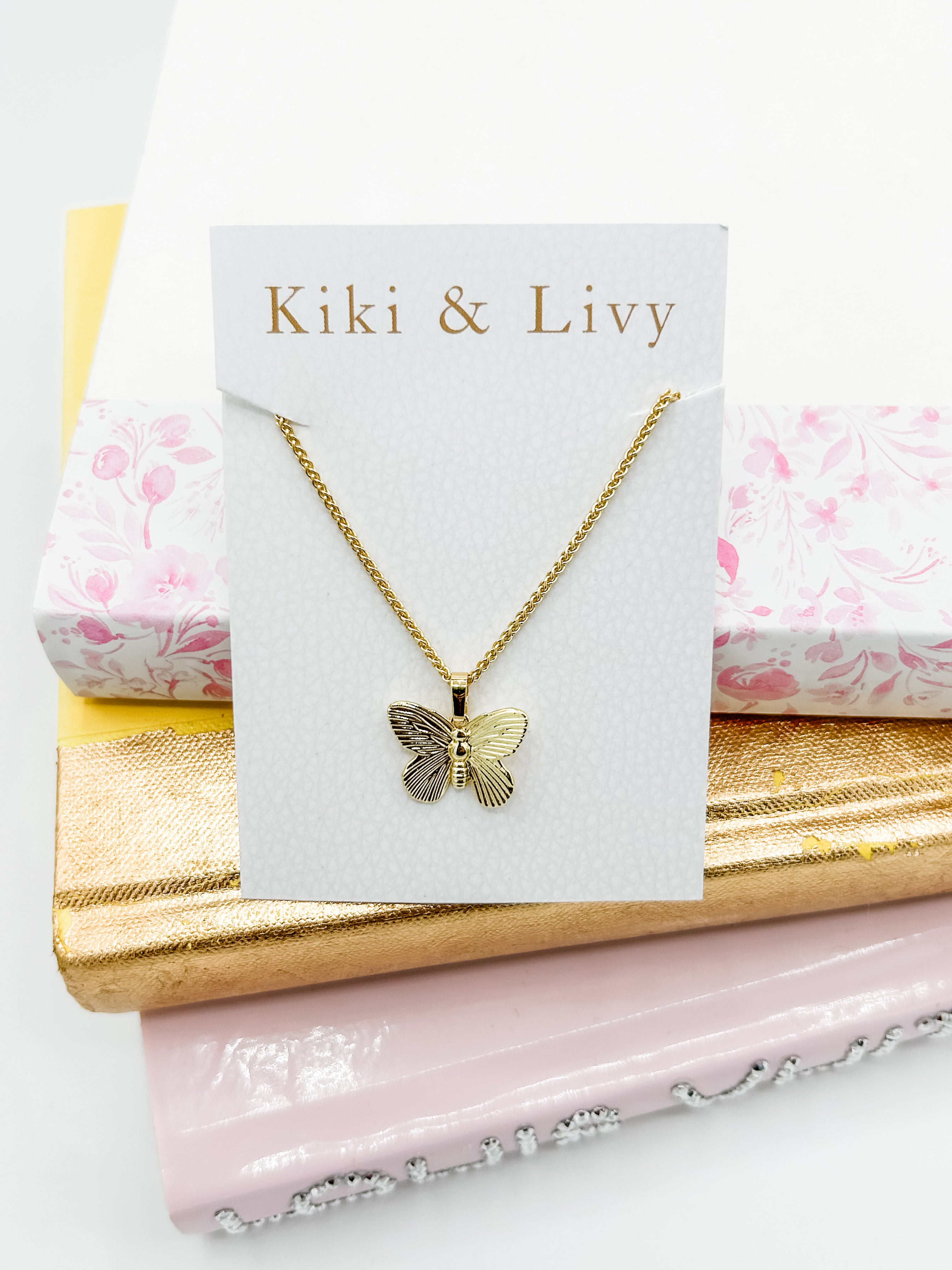 Gold Butterfly Necklace