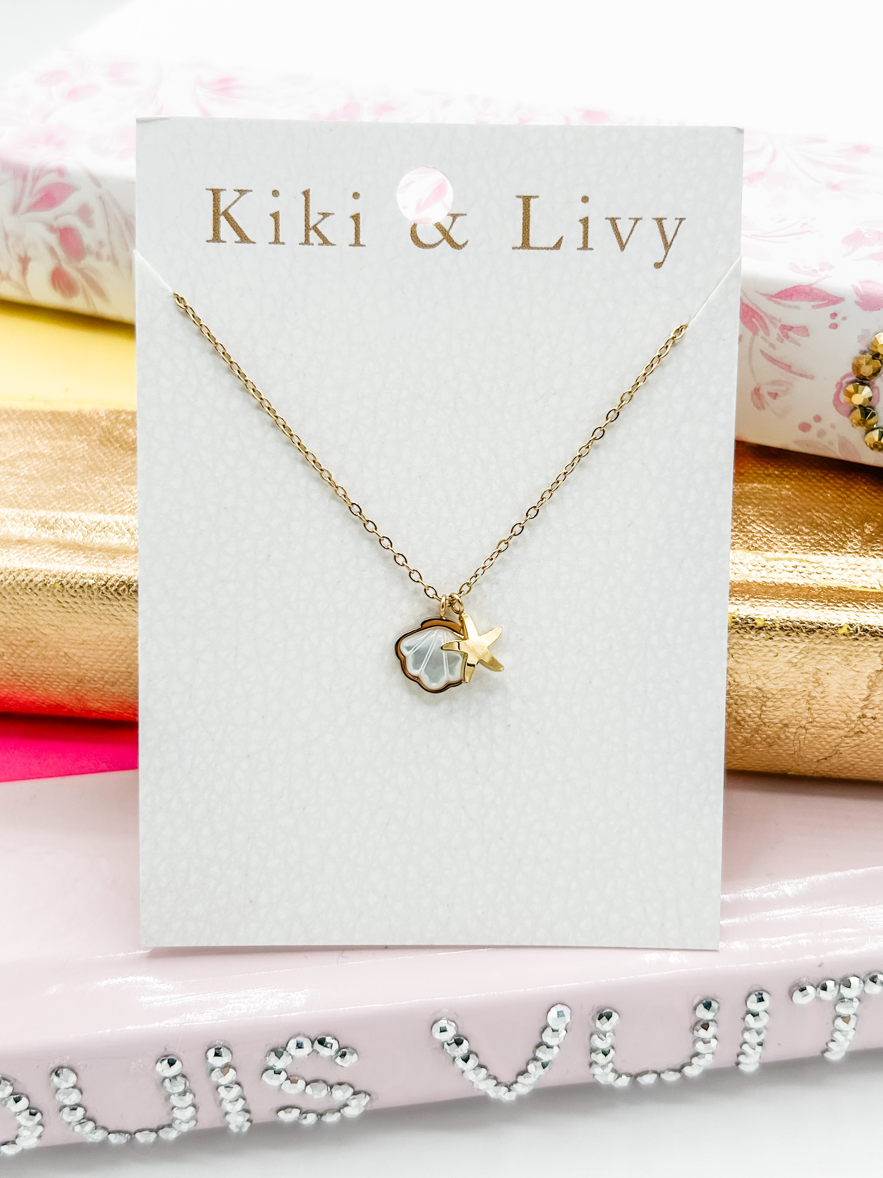Seashell and Starfish Necklace