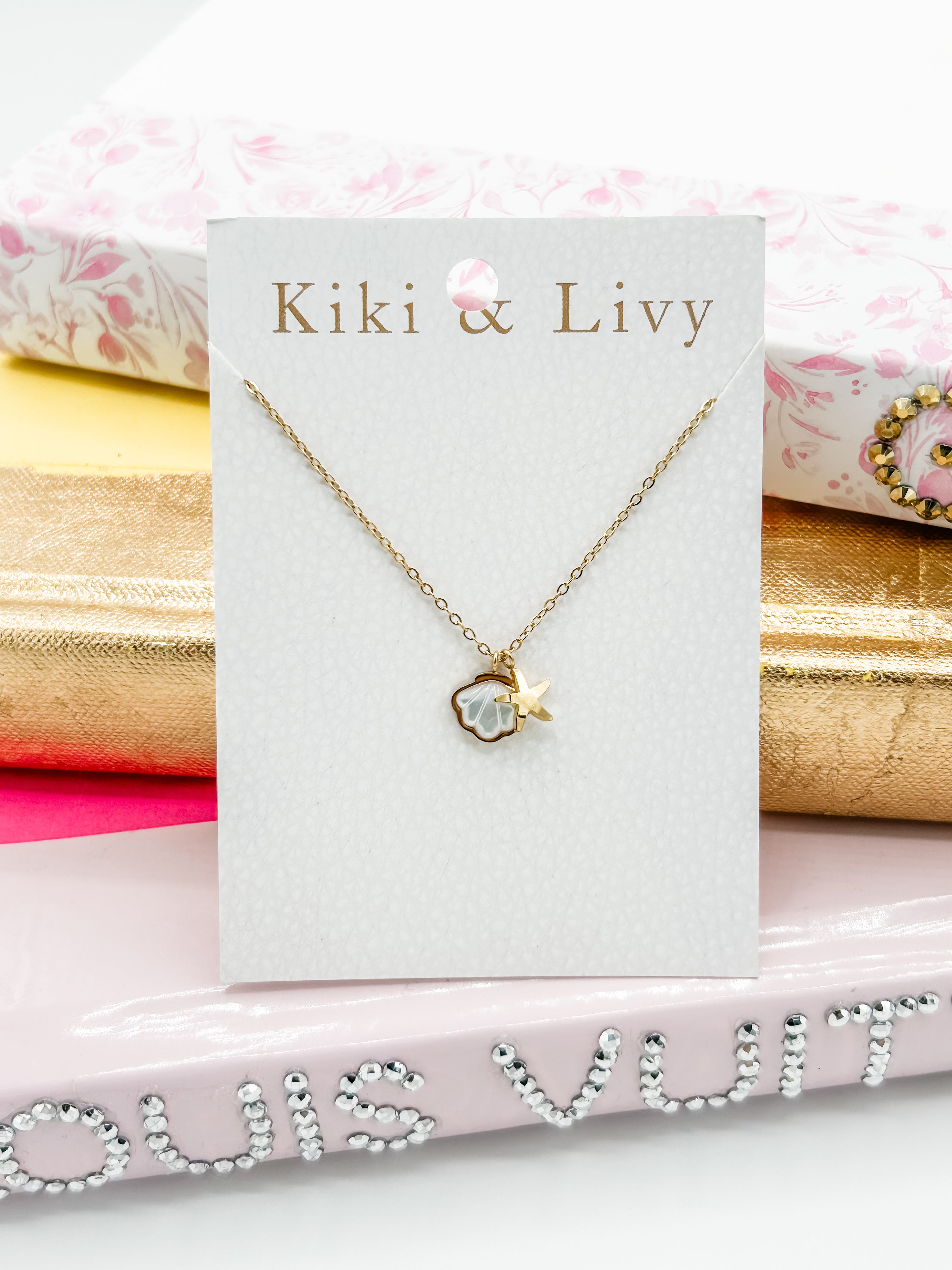 Seashell and Starfish Necklace