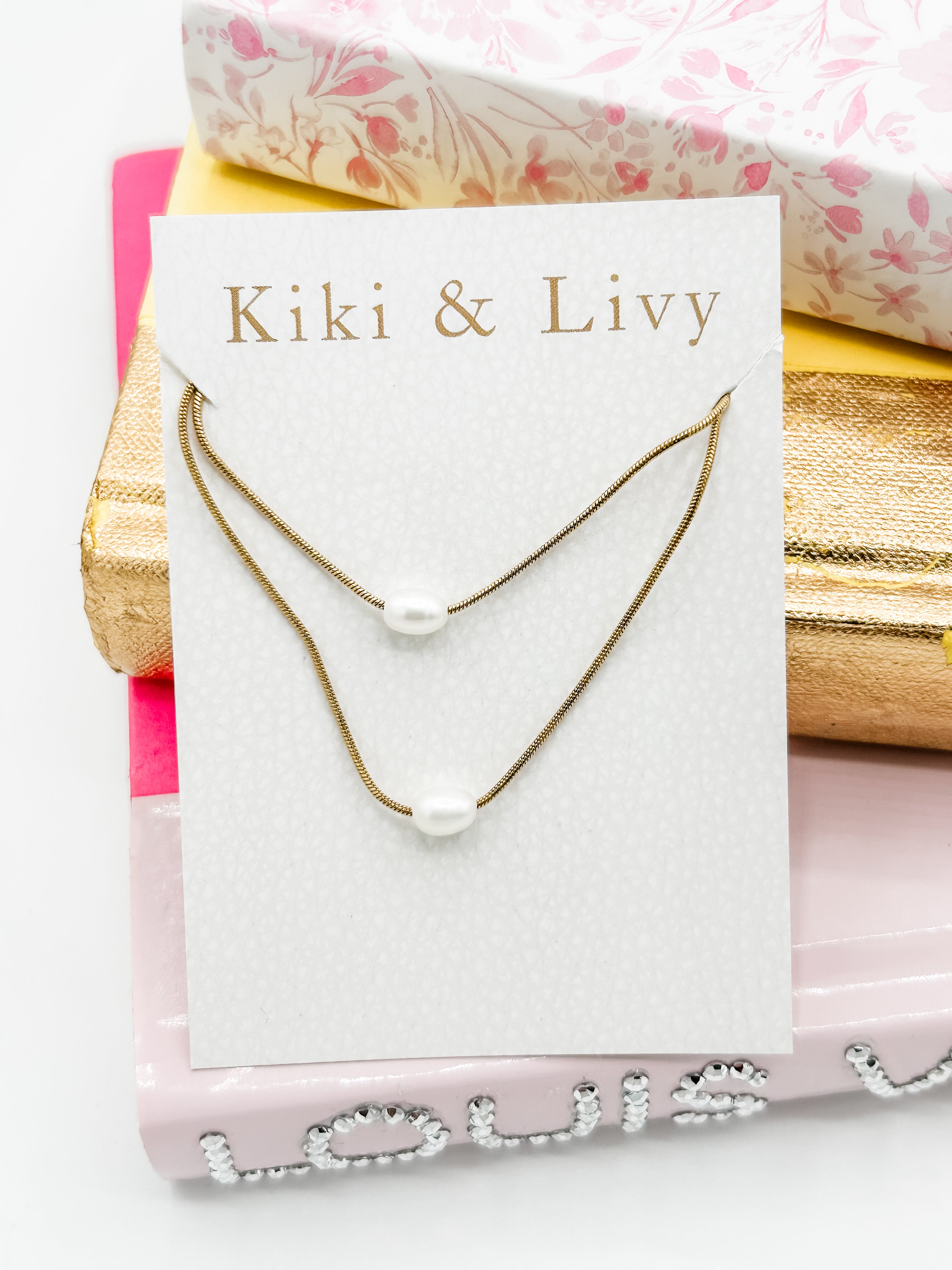 Double Strand Pearl Necklace