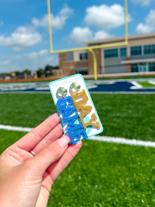 Blue & Gold GameDay Earrings