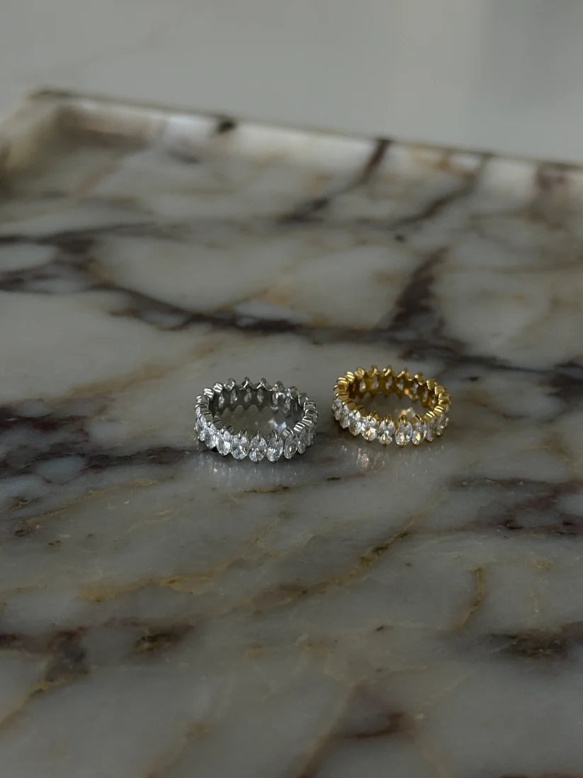 The Vanessa Gold Marquise Ring