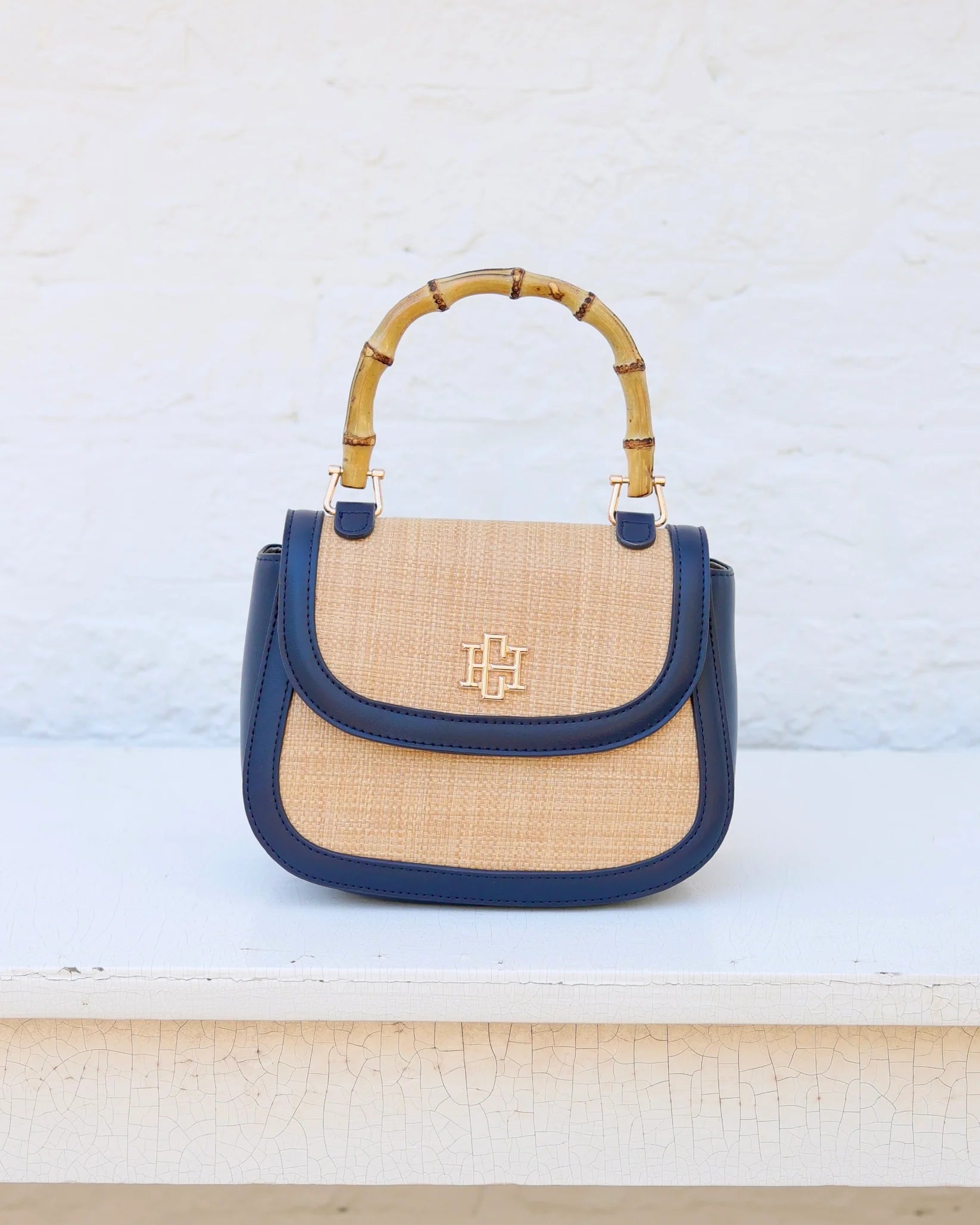 Jessica Handbag Natural Navy