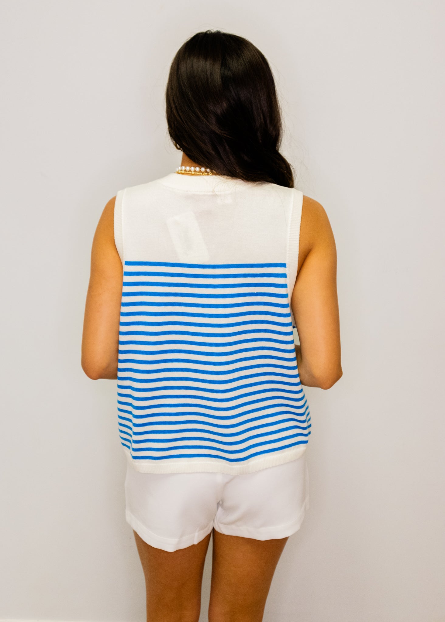 Licensed Ole Miss Mascot Striped Knit Tank