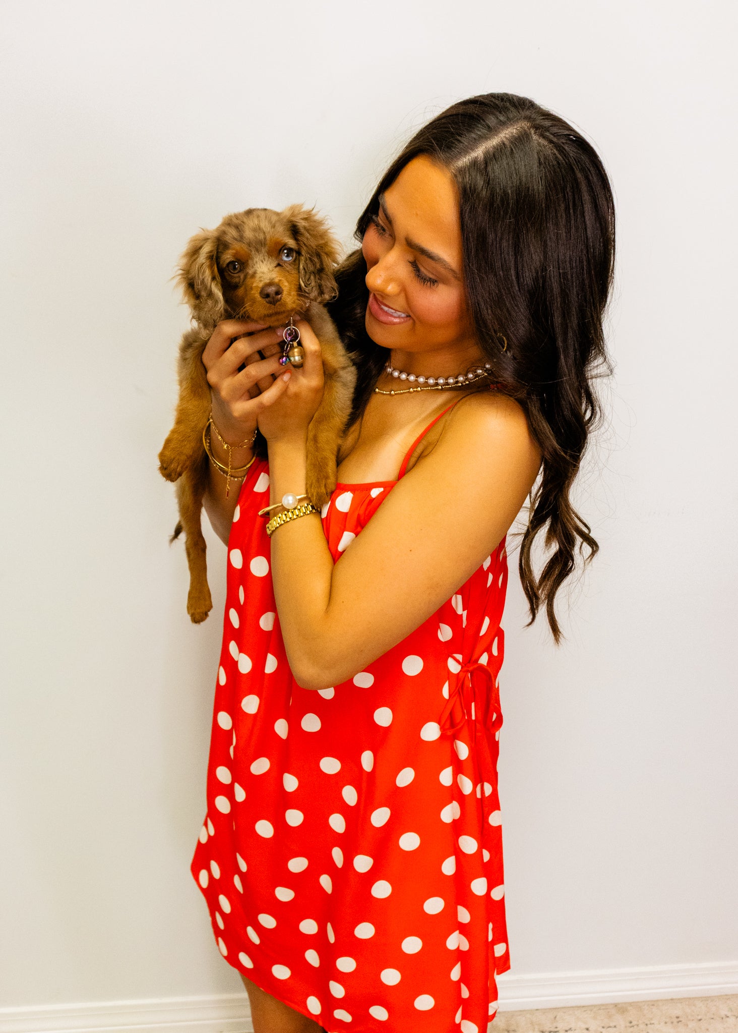 Red Polka Dot Cami Dress