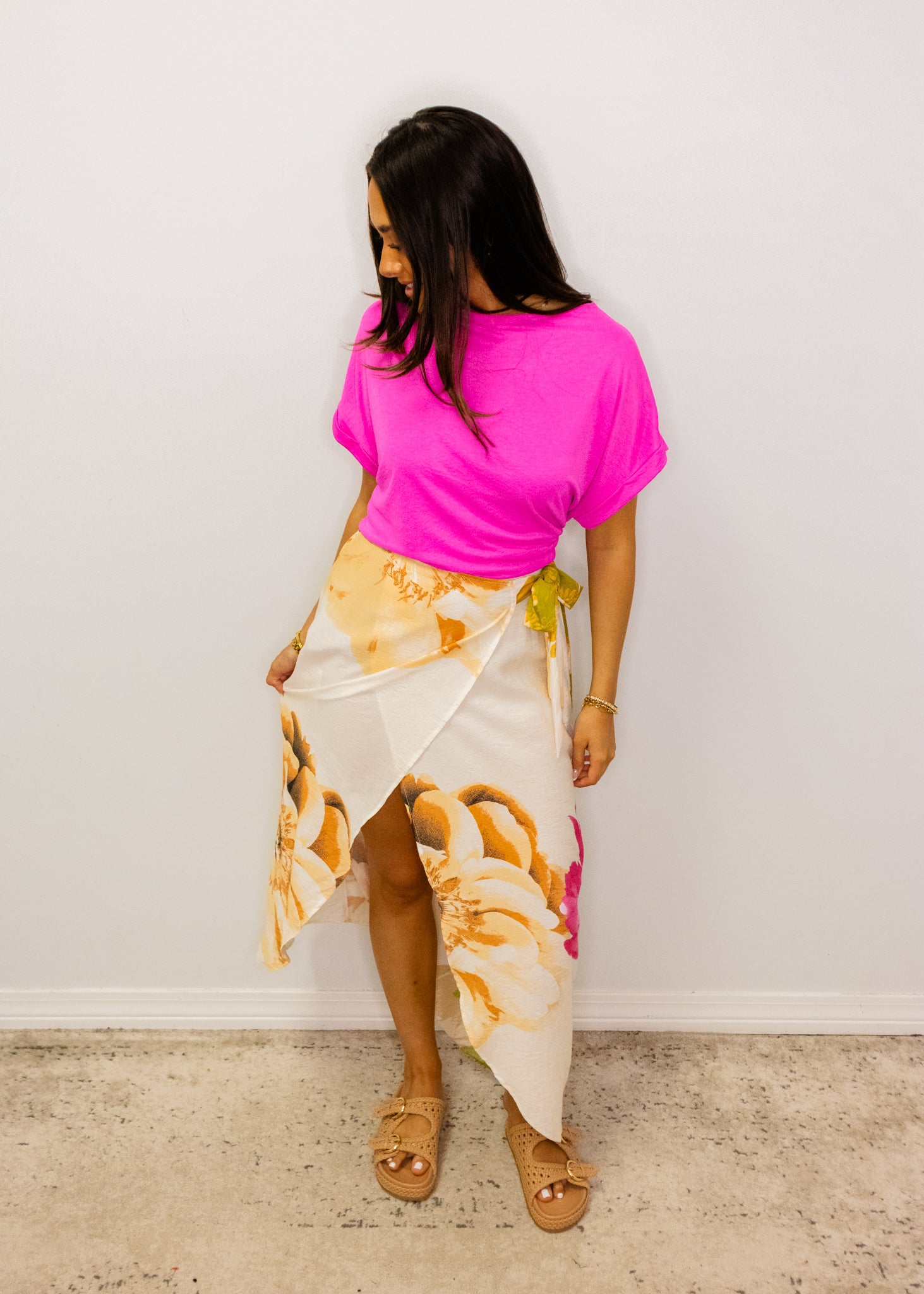 Fuchsia Relaxed Dolman Top