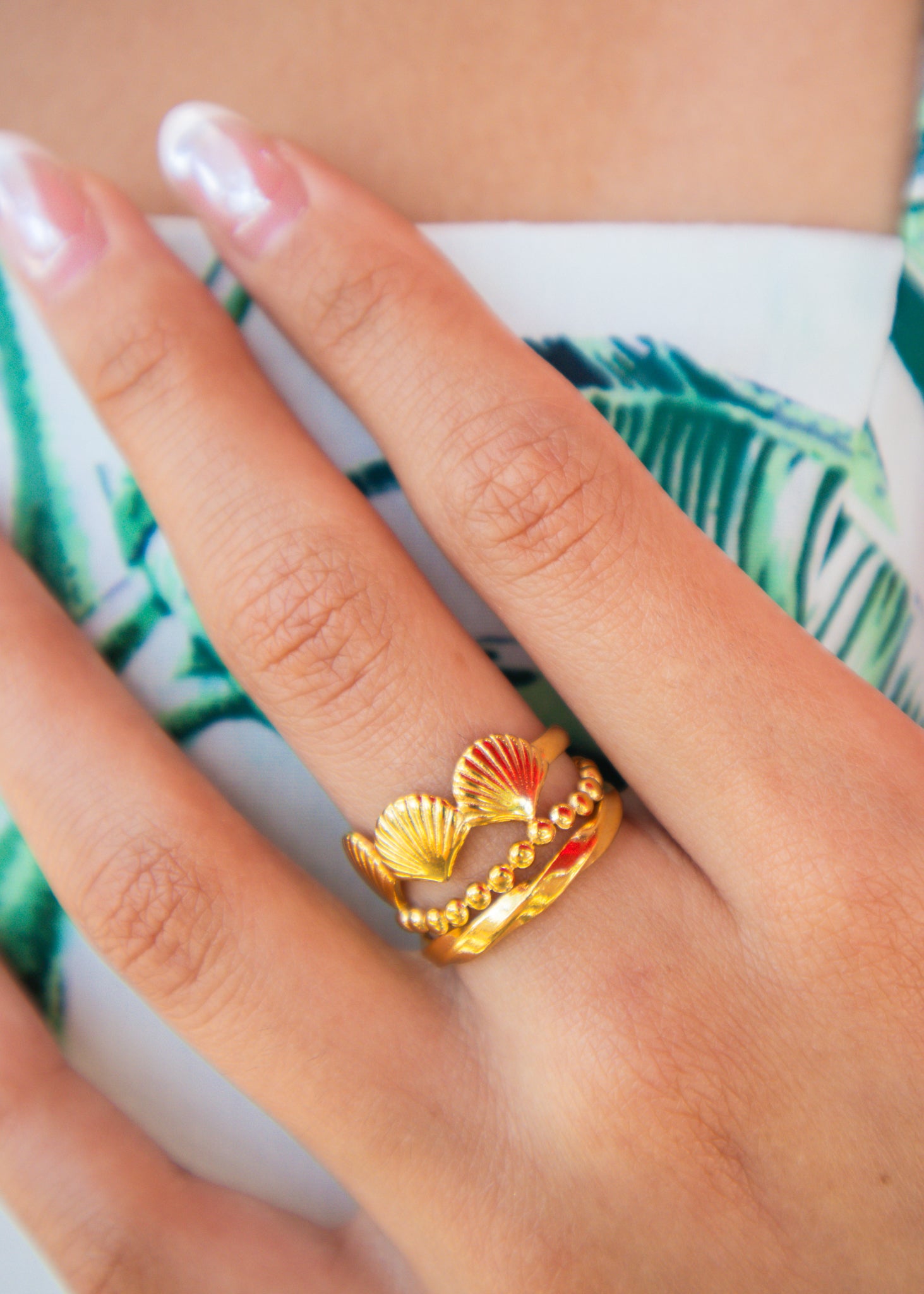 Gold Katie Shell Ring
