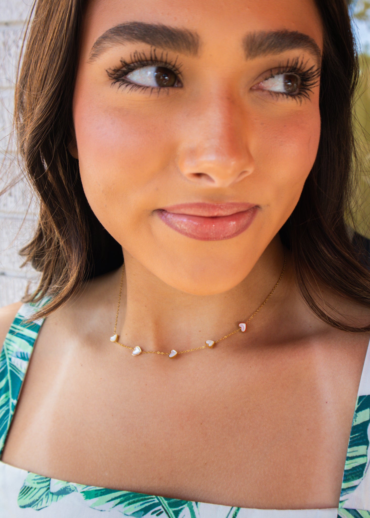Gold Ivy Heart Necklace