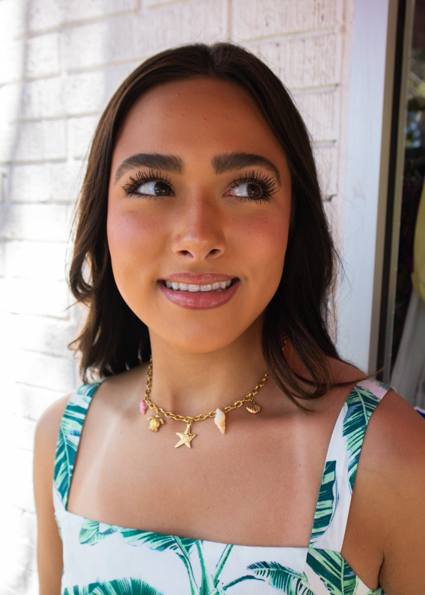 Gold Madeline Sea Charm Necklace