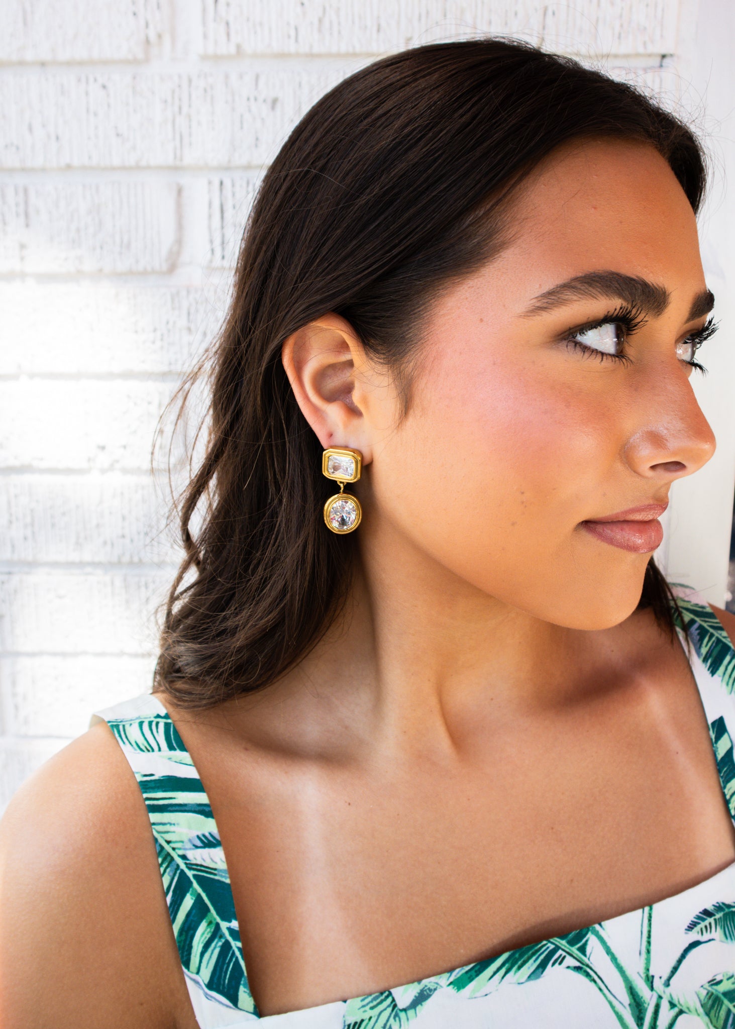 Gold Courtney Diamond Earrings