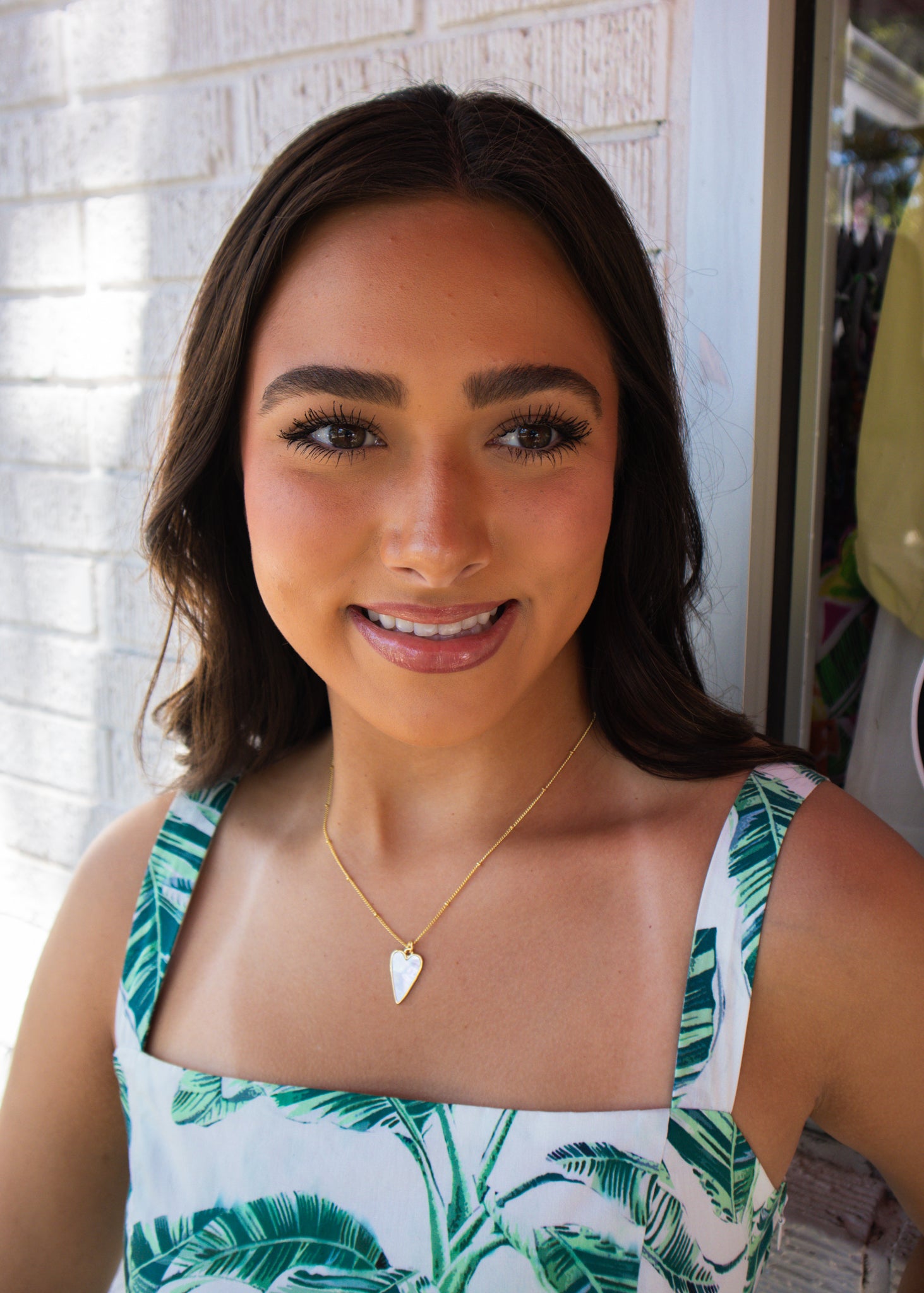Gold Shimmer In Love Necklace