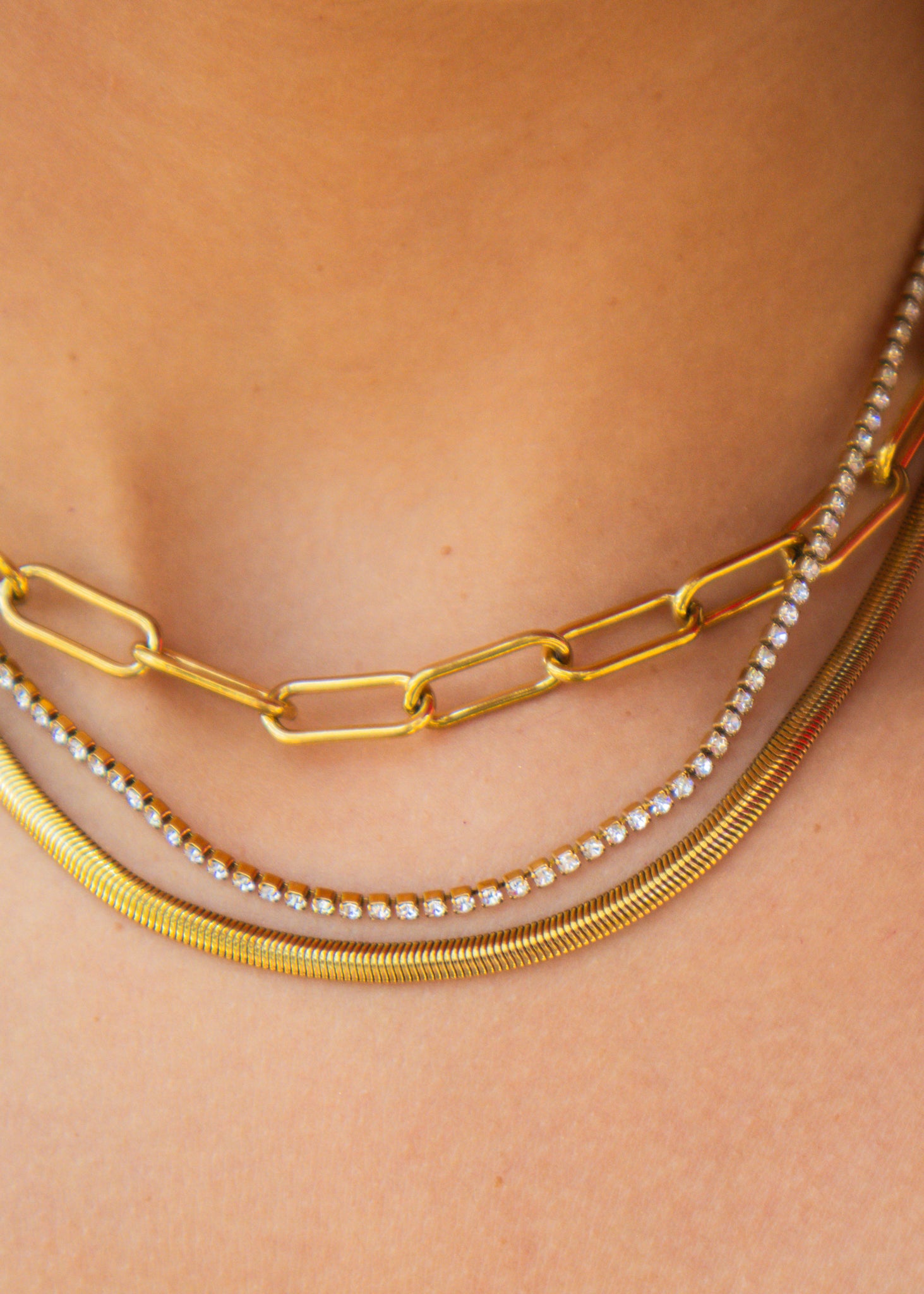 Two Toned Kate Layered Necklace