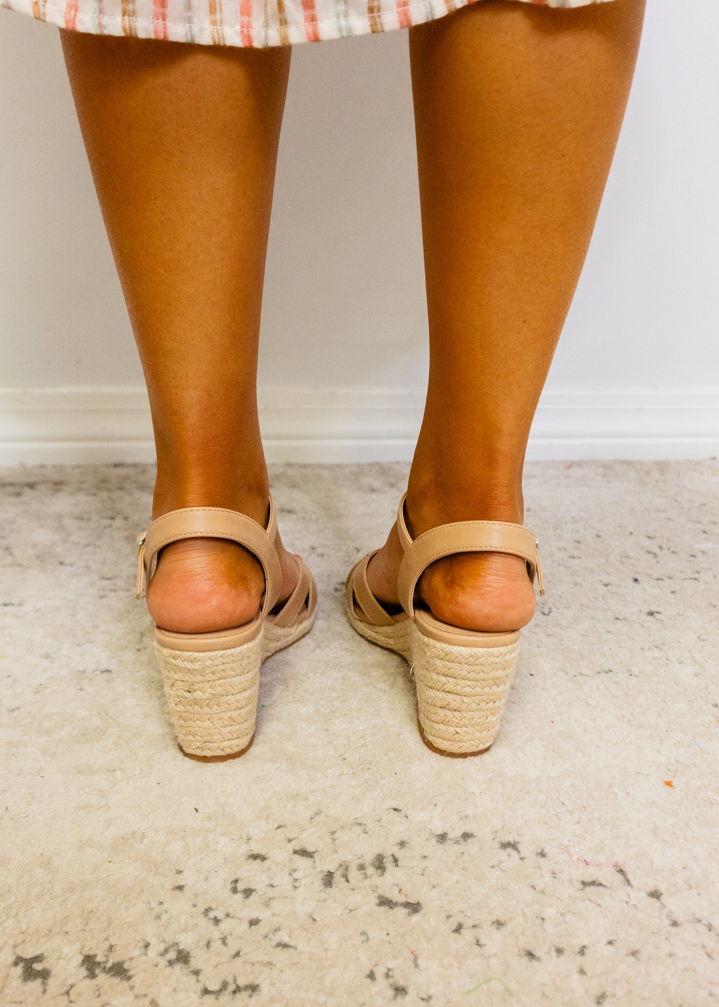 Avery Sand Espadrille Wedge