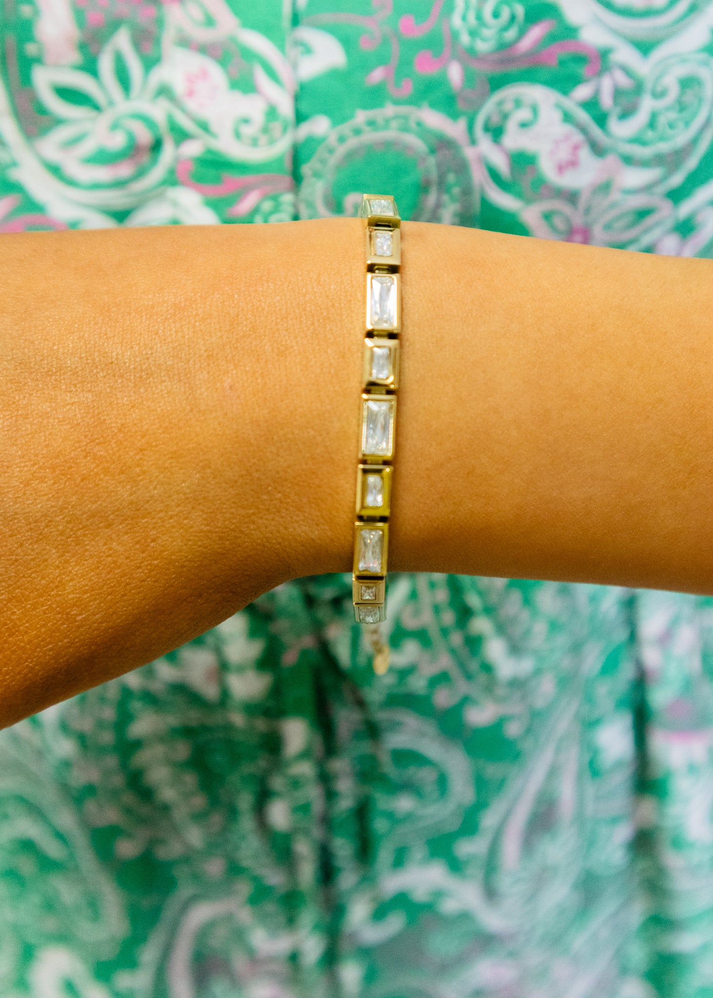 The Luda Gold Rhinestone Bracelet