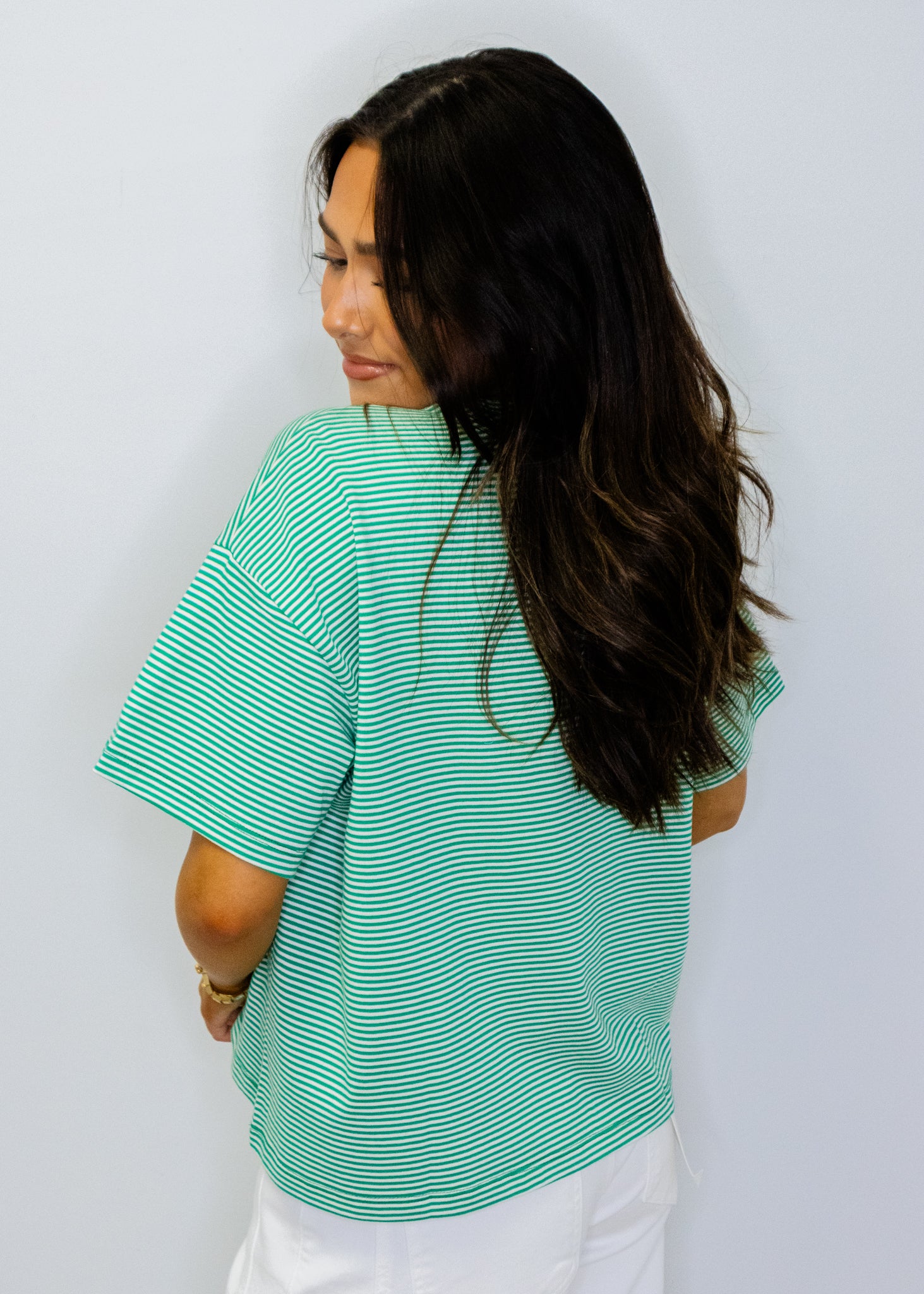 Green Golf Stripe Tee