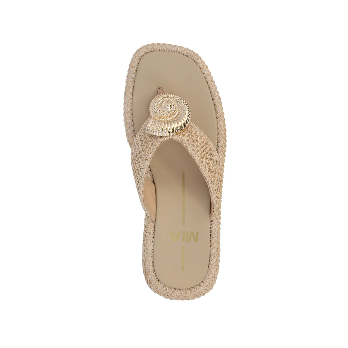 Pamelia Raffia Seashell Sandal