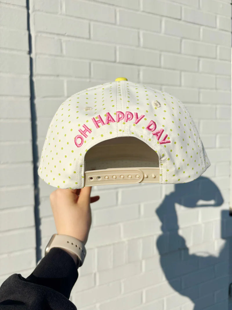 Pink Sunday Funday Polka Dot Hat
