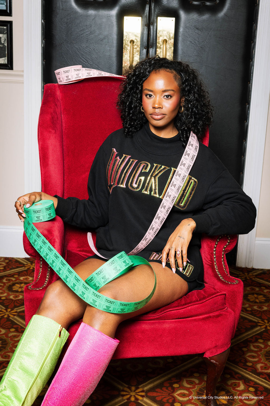 Licensed Black 'Wicked' Logo Sweatshirt