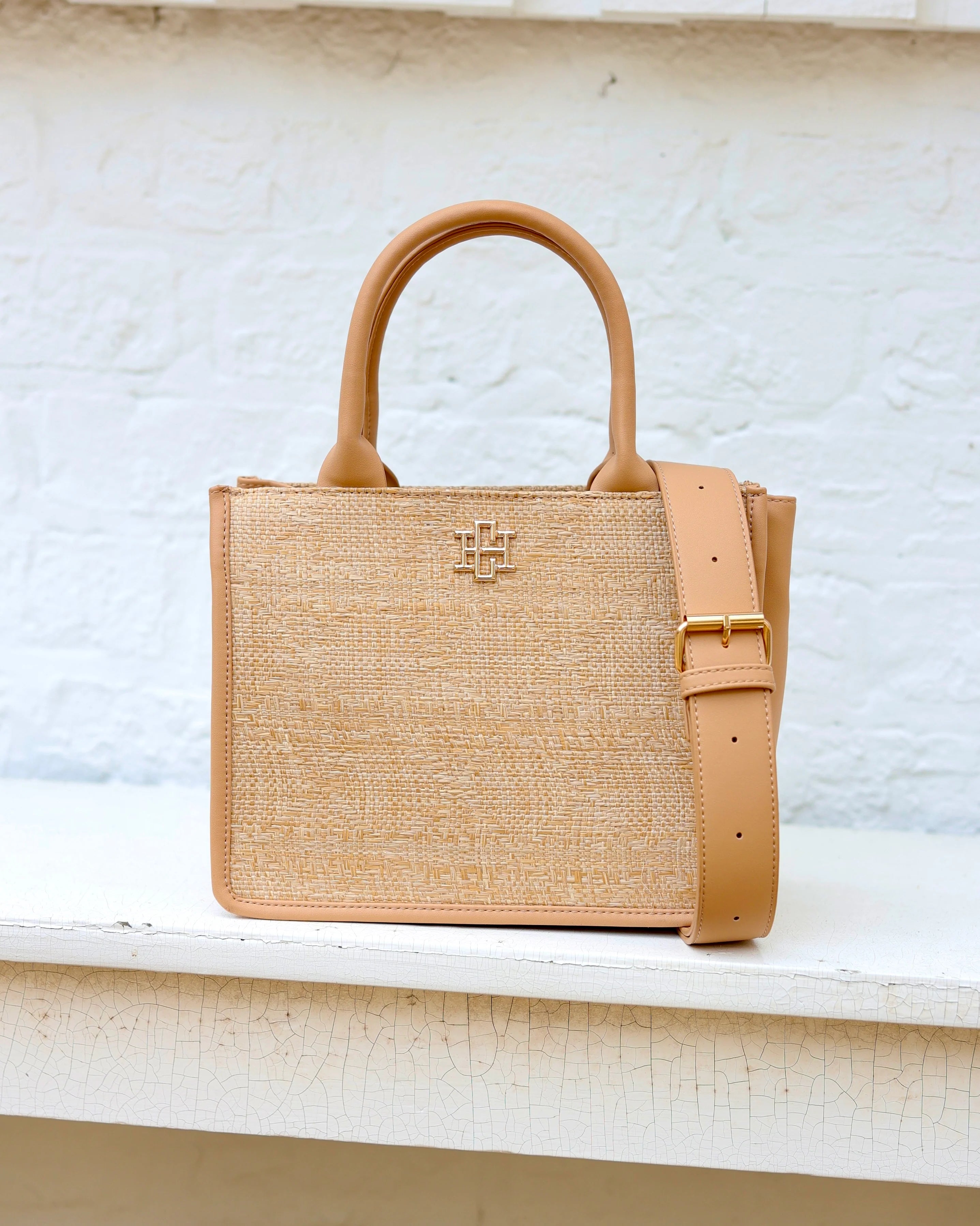 Ricky Mini Tote Natural Lattice