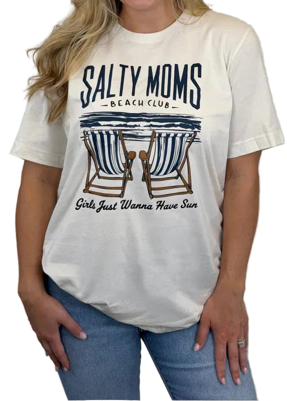 Salty Moms Beach Club T-Shirt