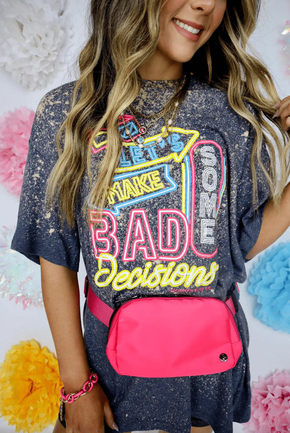 Bad Decisions Bleached T-Shirt
