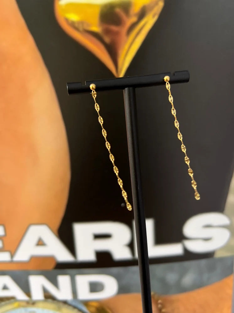 The Gold Dainty Chain Earrings