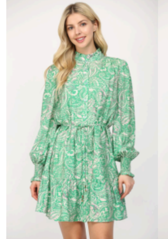 Green Multi Dress