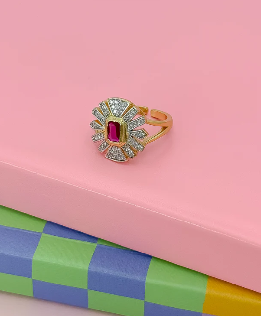 Sol de Rubi Gold RIng