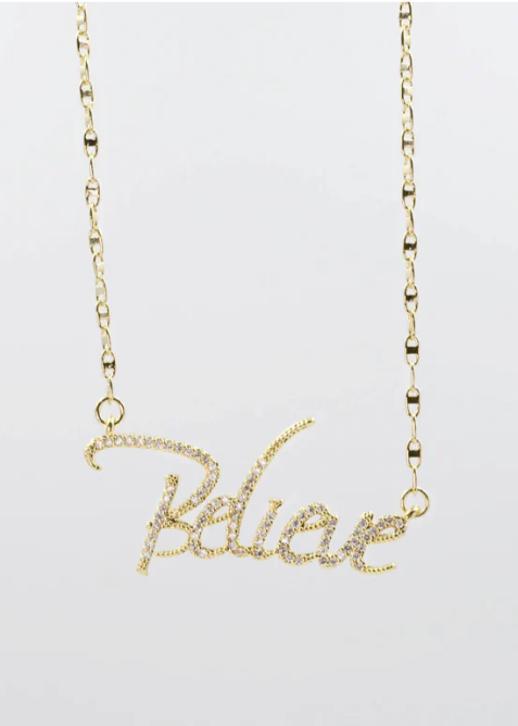 Believe Gold Rhinestone Necklace