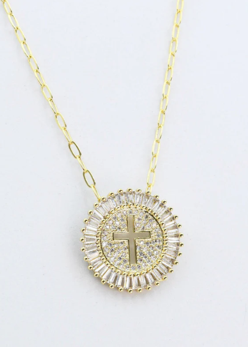 Grace Gold Cross Necklace