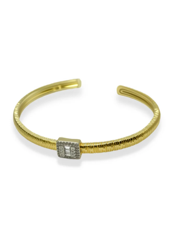 Gold Barbara Rhinestone Bracelet