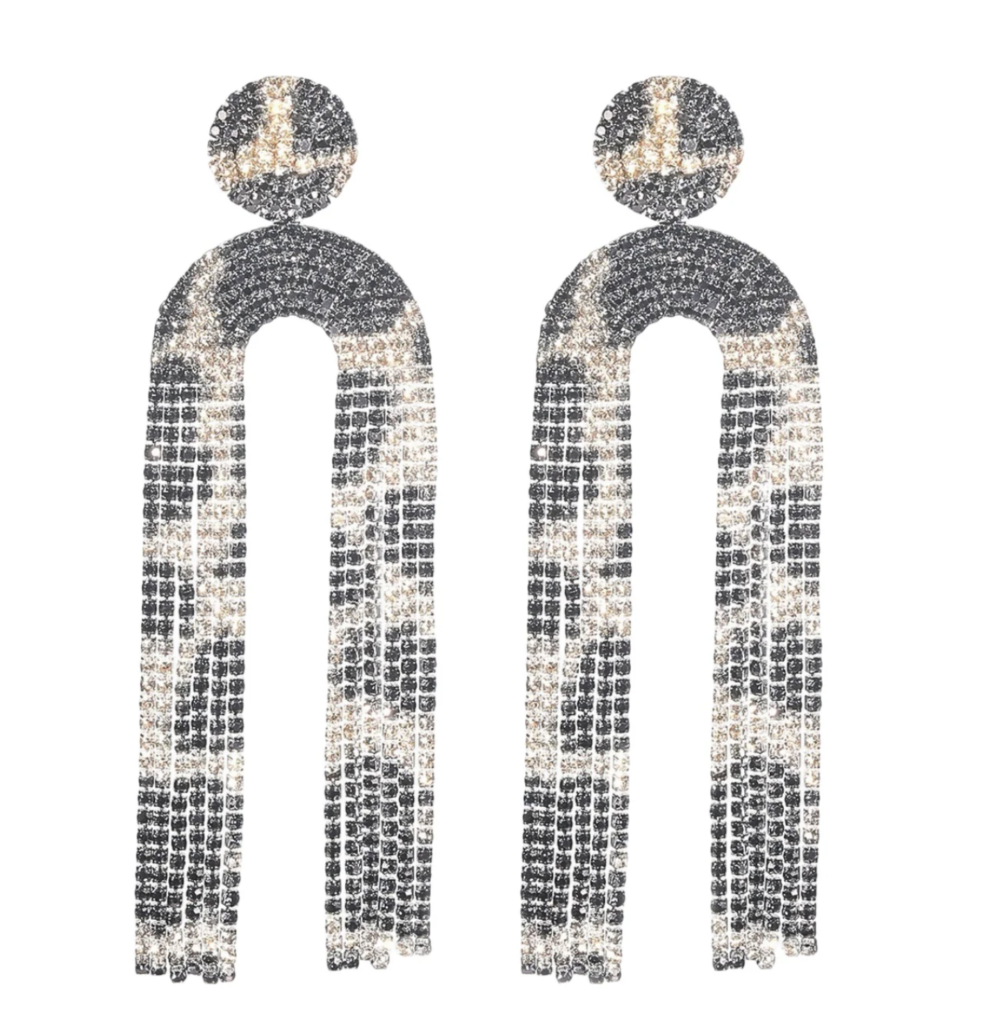 All That Shines Statement Earrings Black