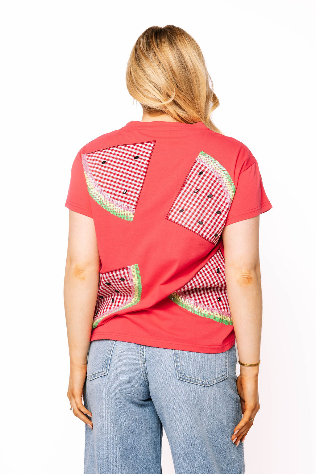 Red Gingham Watermelon Tee