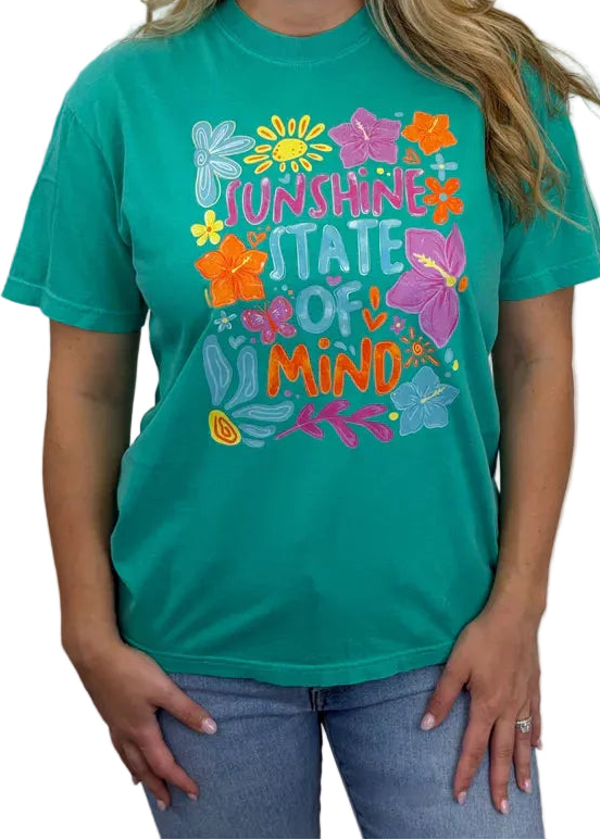 Teal Sunshine State Of Mind T-Shirt
