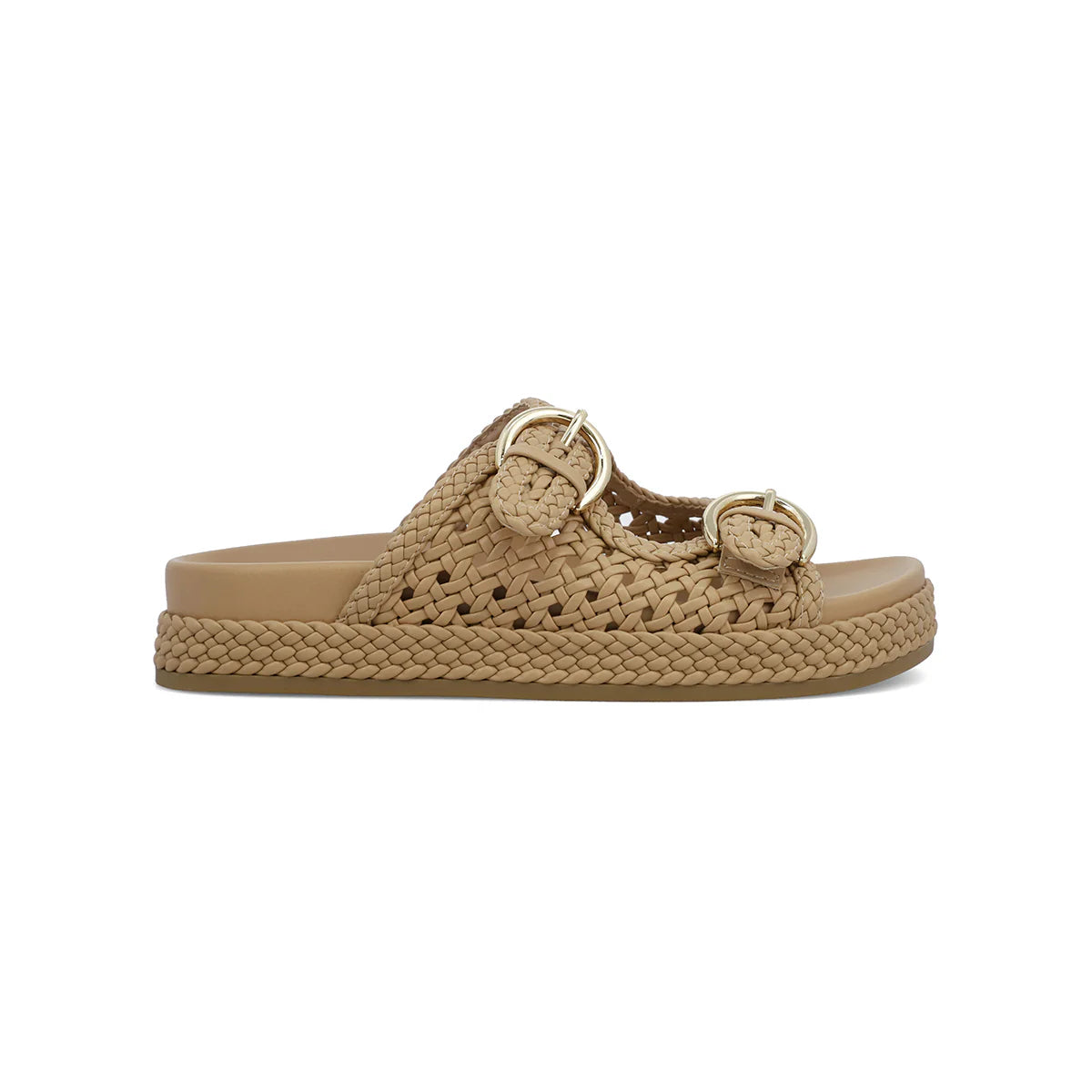Trendy Woven Nude Sandal